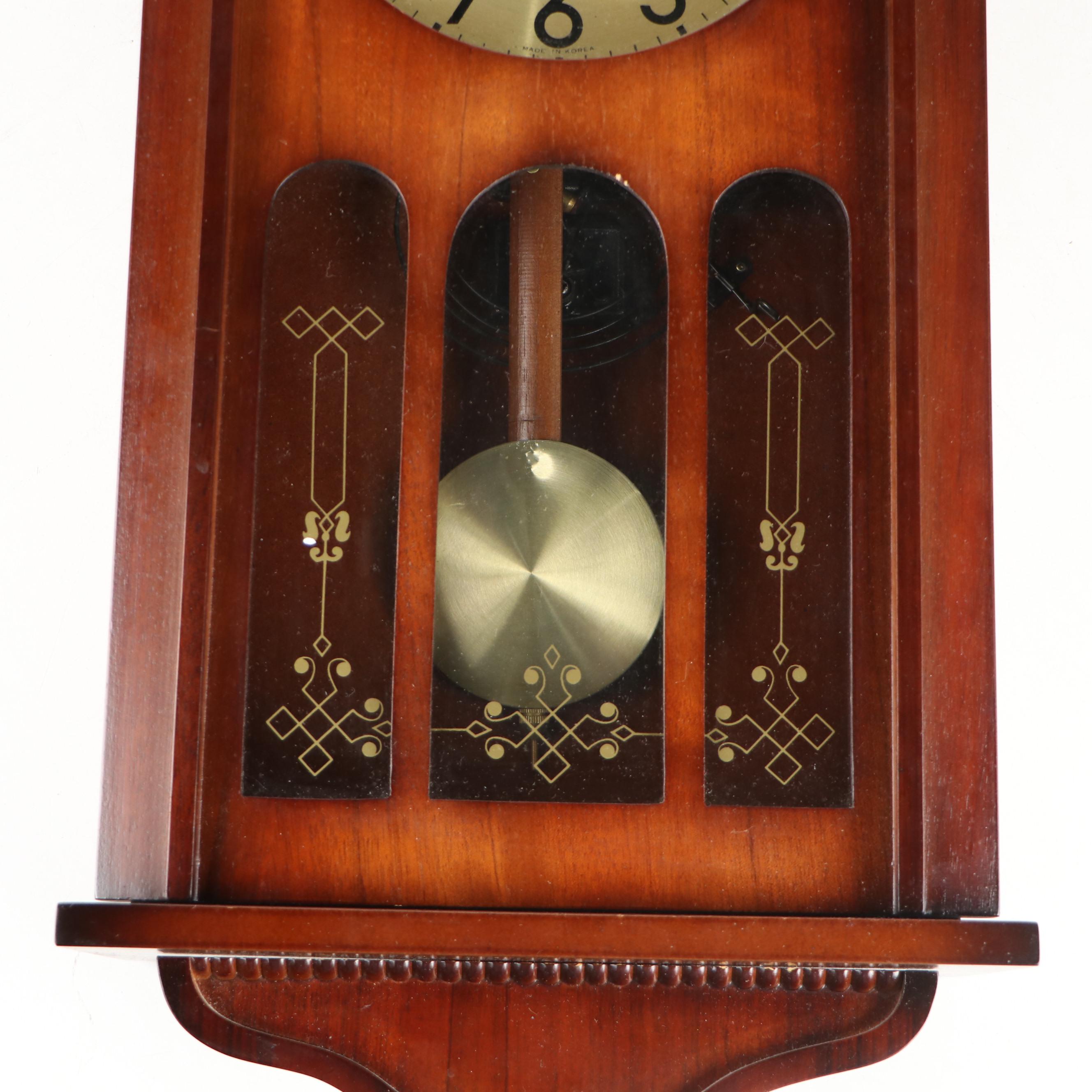 Daniel Dakota 35 Day Wood Wall Clock, Late 20th Century