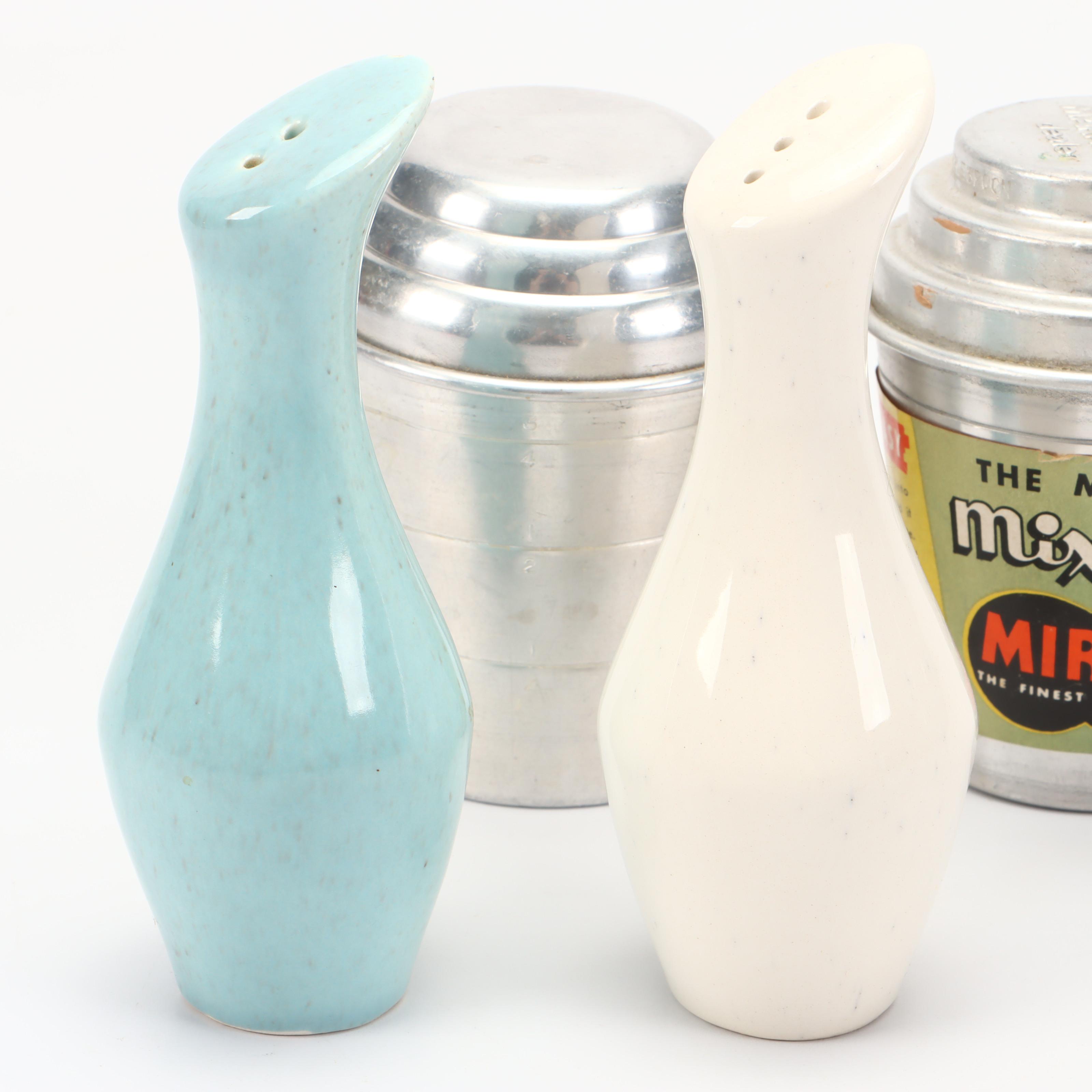 Stainless Steel, Wooden, and Other Shaker Sets with Aluminum Measuring Cup