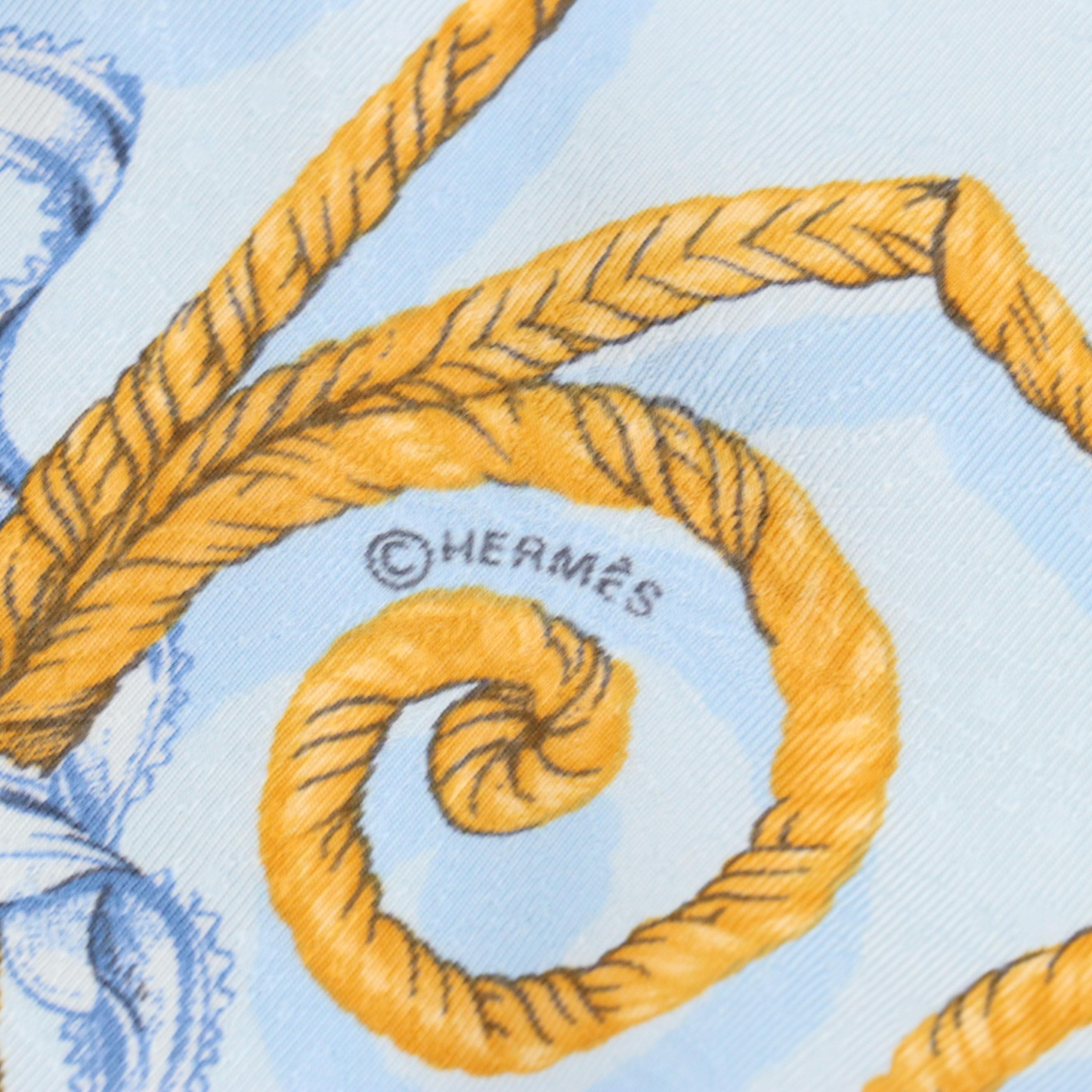 Hermès "Jouvence" Scarf 90 in Silk Jacquard