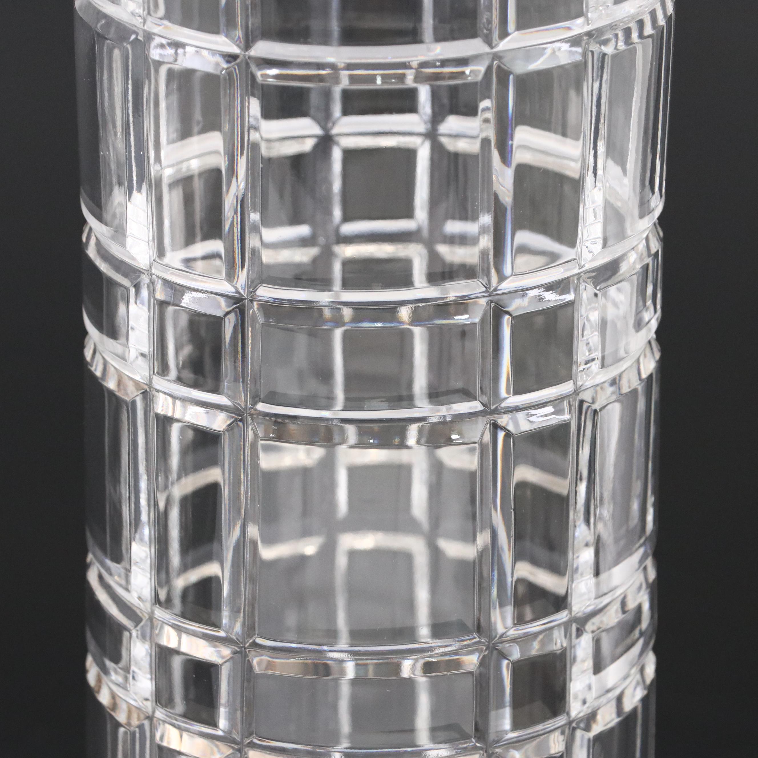 Stiffel Silver Plated Candle Holders with Crystal Hurricanes