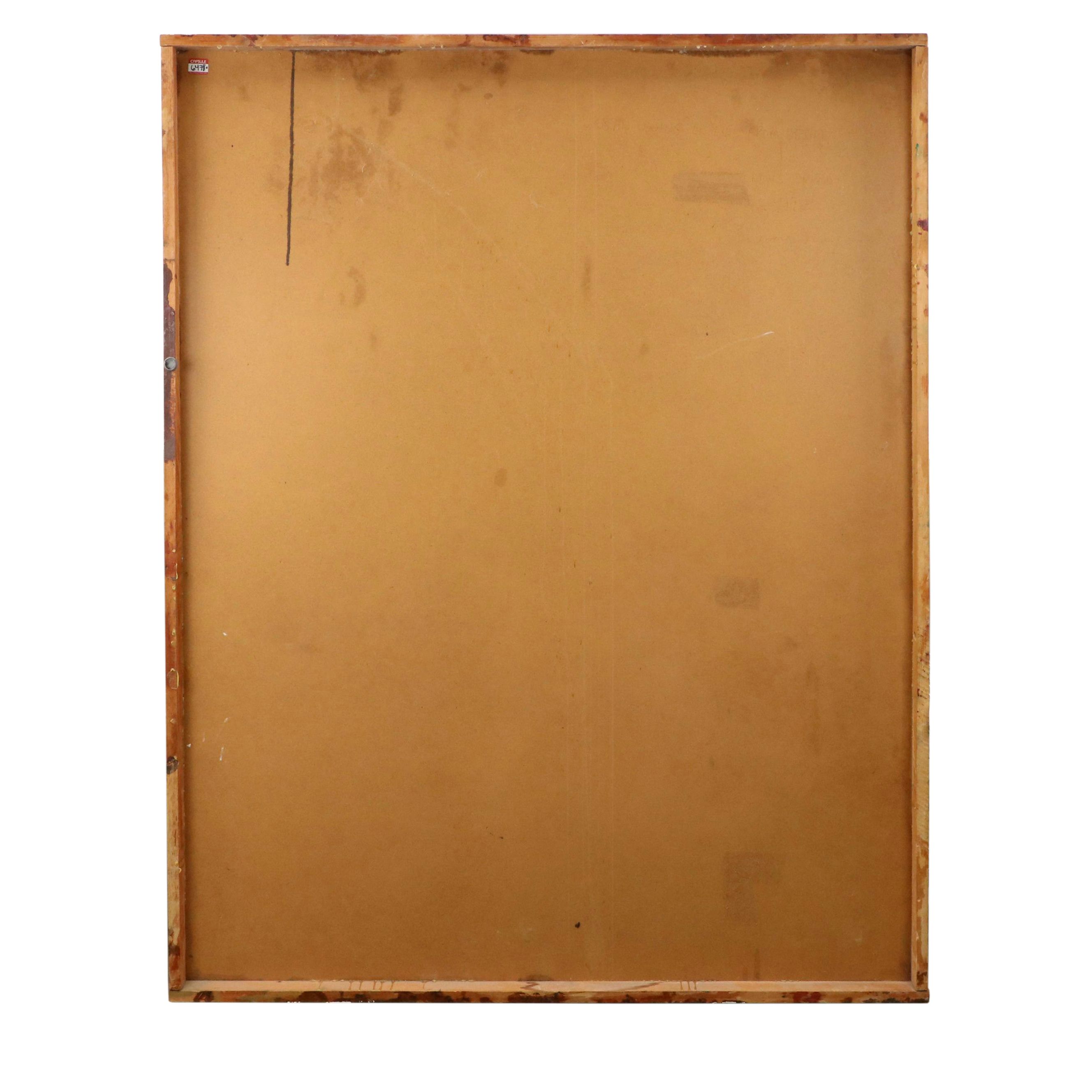 Lowell Boyers Oil Painting "Urban Wing on Fire From Desire Or Camus' Dream"