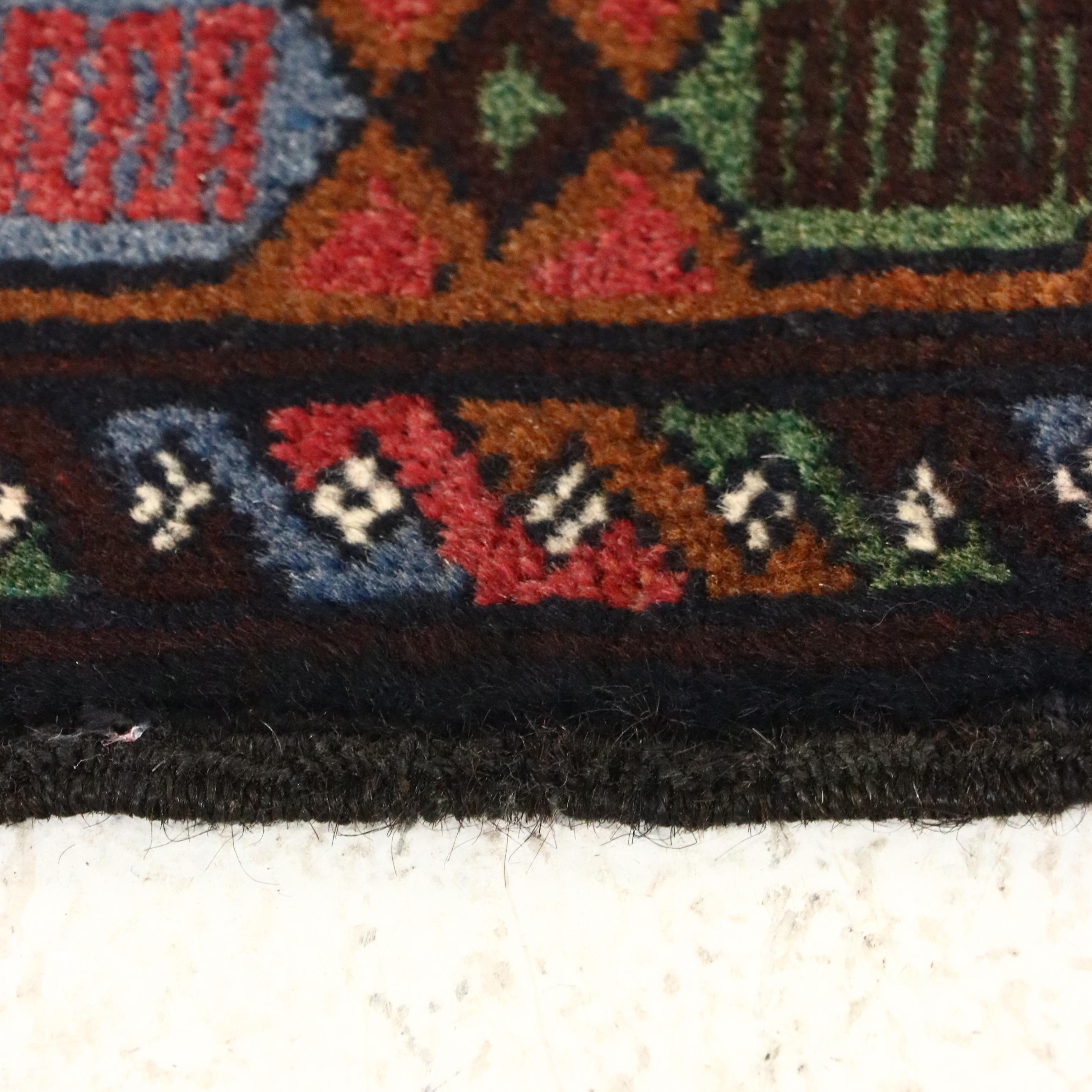 2'9 x 4'10 Hand-Knotted Afghan Baluch Accent Rug