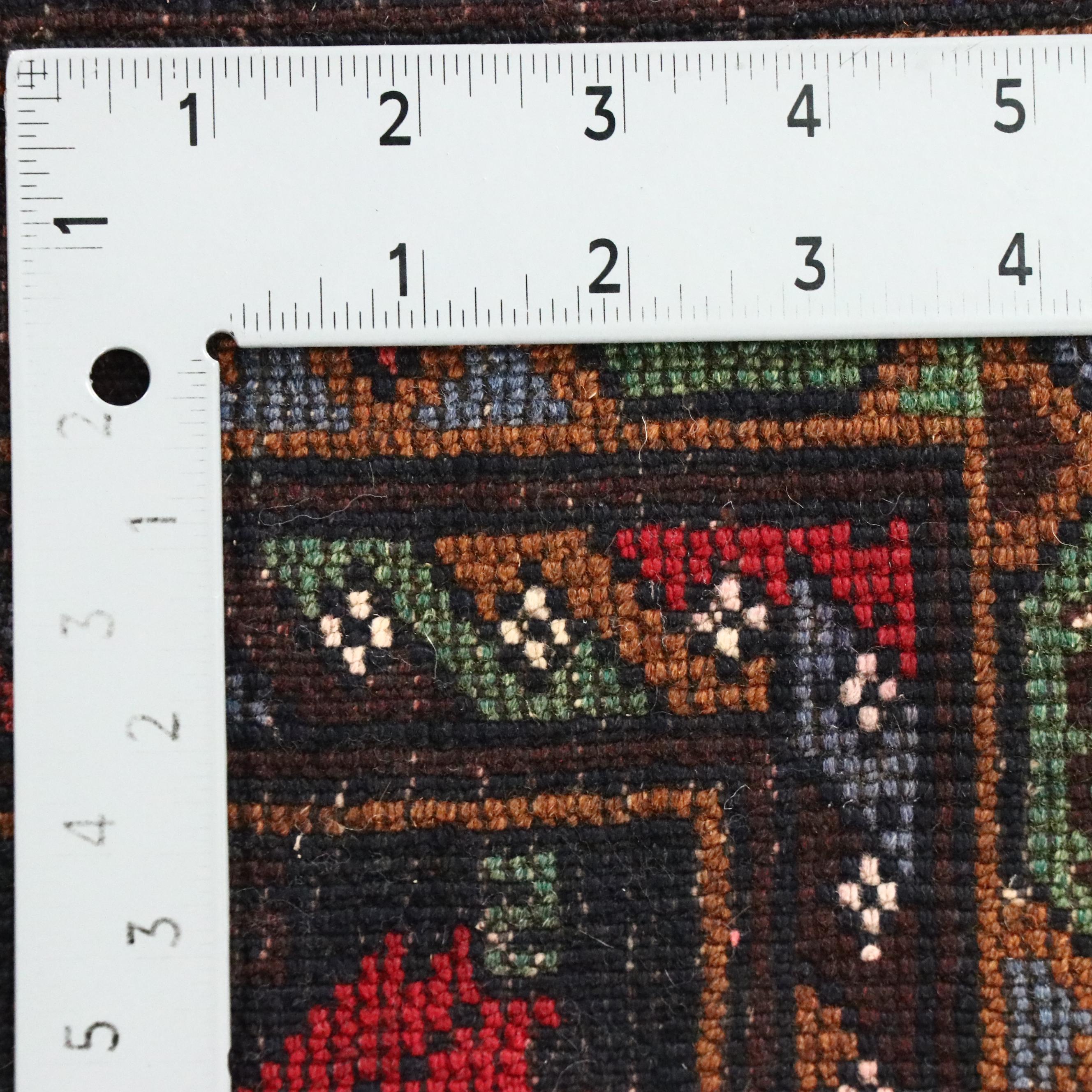 2'9 x 4'10 Hand-Knotted Afghan Baluch Accent Rug