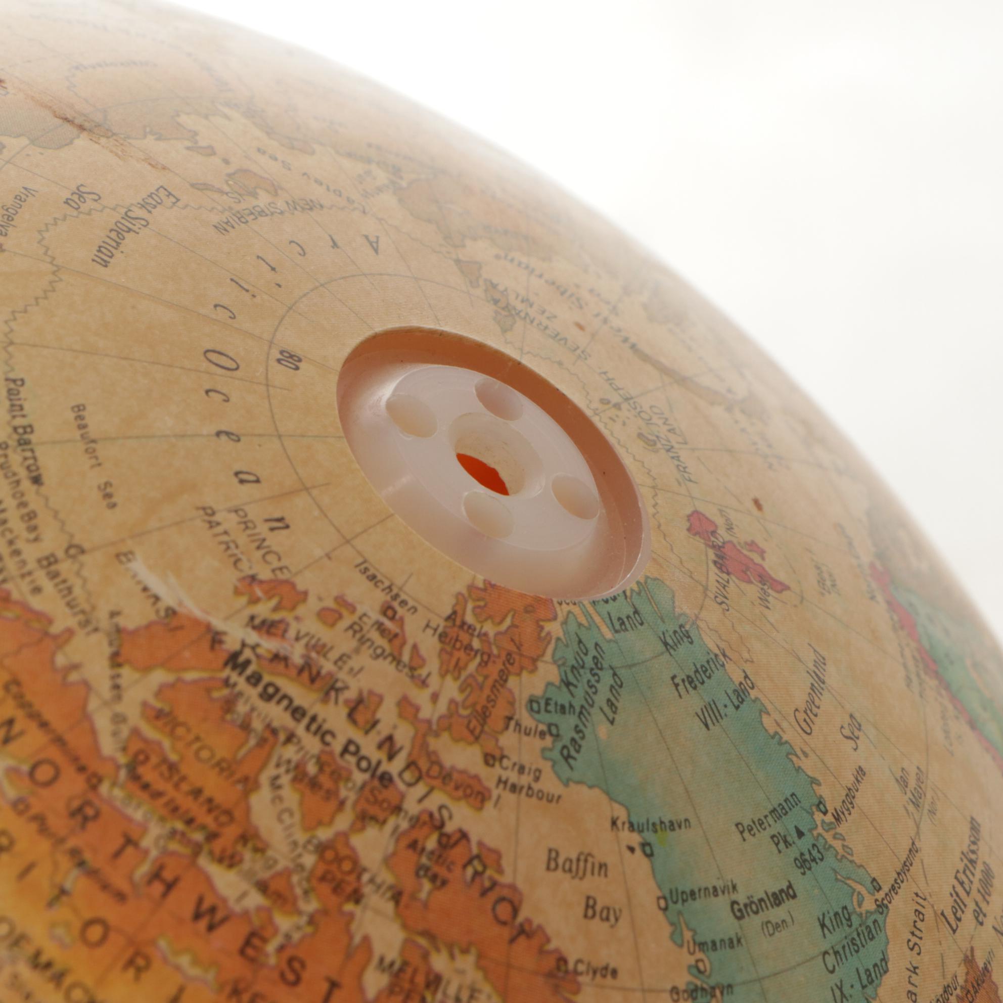 Reader's Digest Illuminated "World Antique Spot Globe", 1980