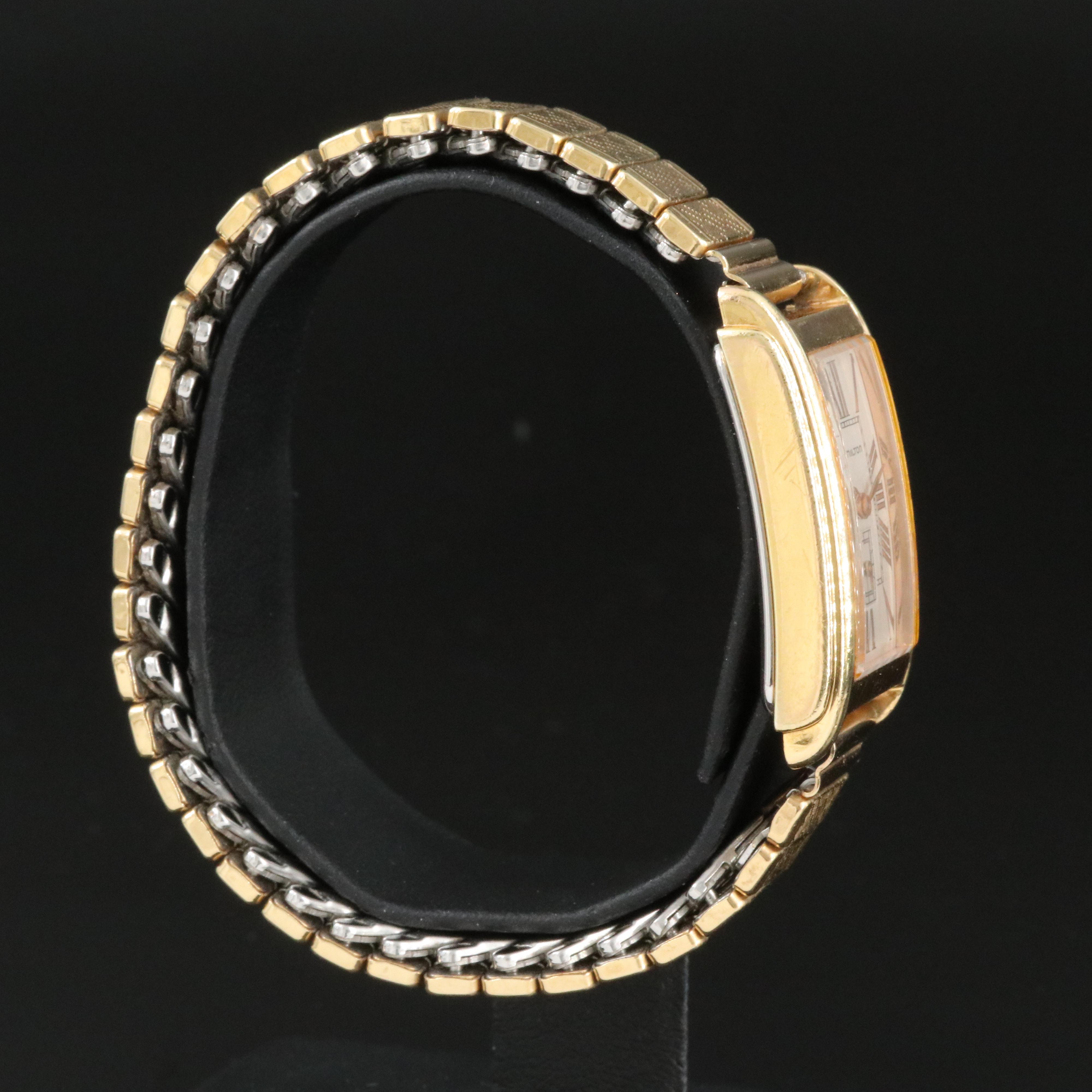 Hamilton Ardmore 6266 Silver Dial 19x32mm Gold-Plated Quartz Watch