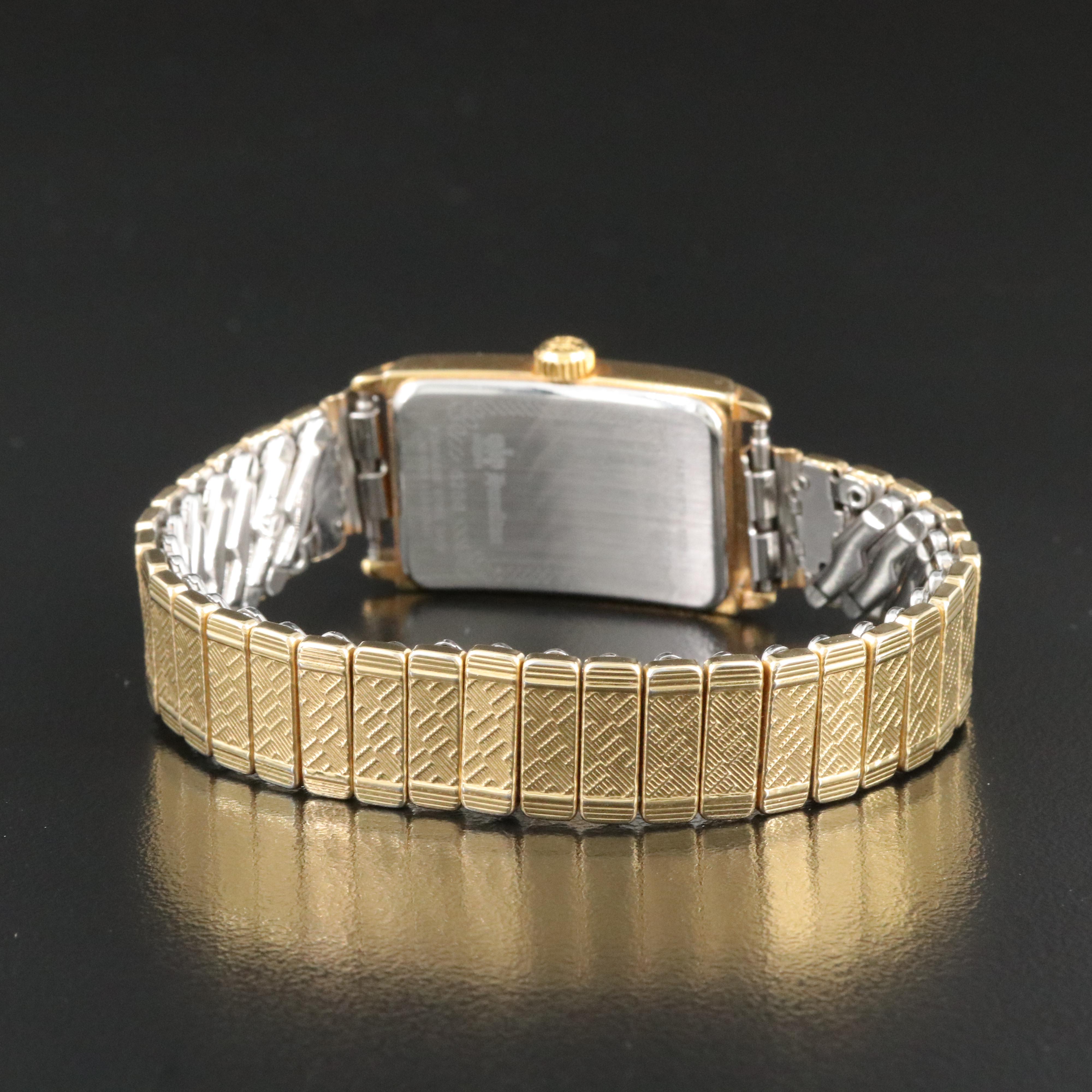 Hamilton Ardmore 6266 Silver Dial 19x32mm Gold-Plated Quartz Watch