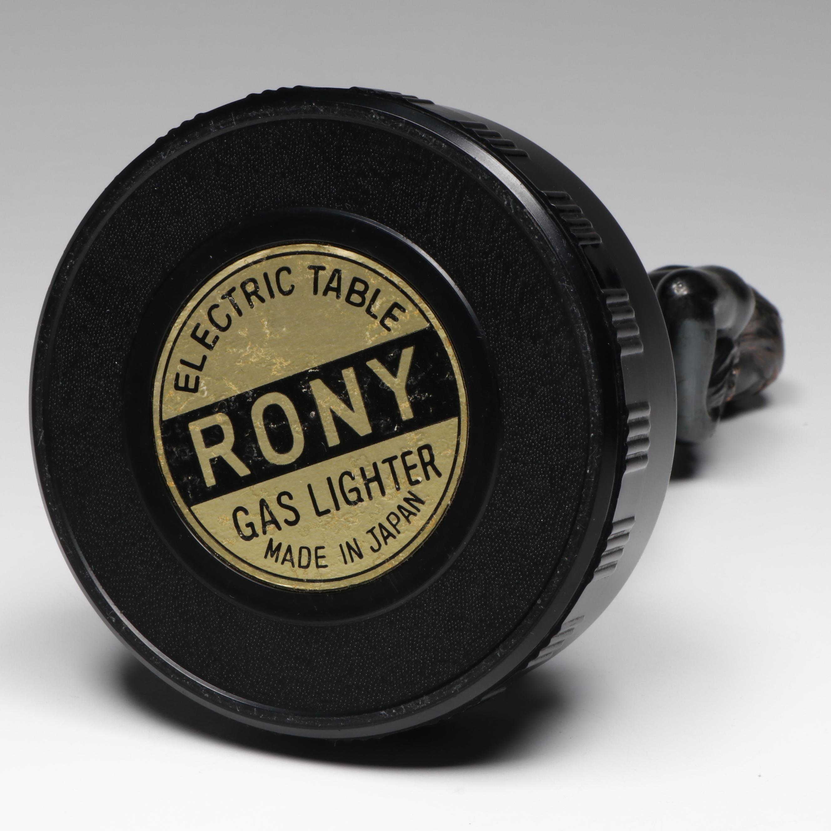 Rony Nude Mermaid Electric Table Lighter with Ashtrays