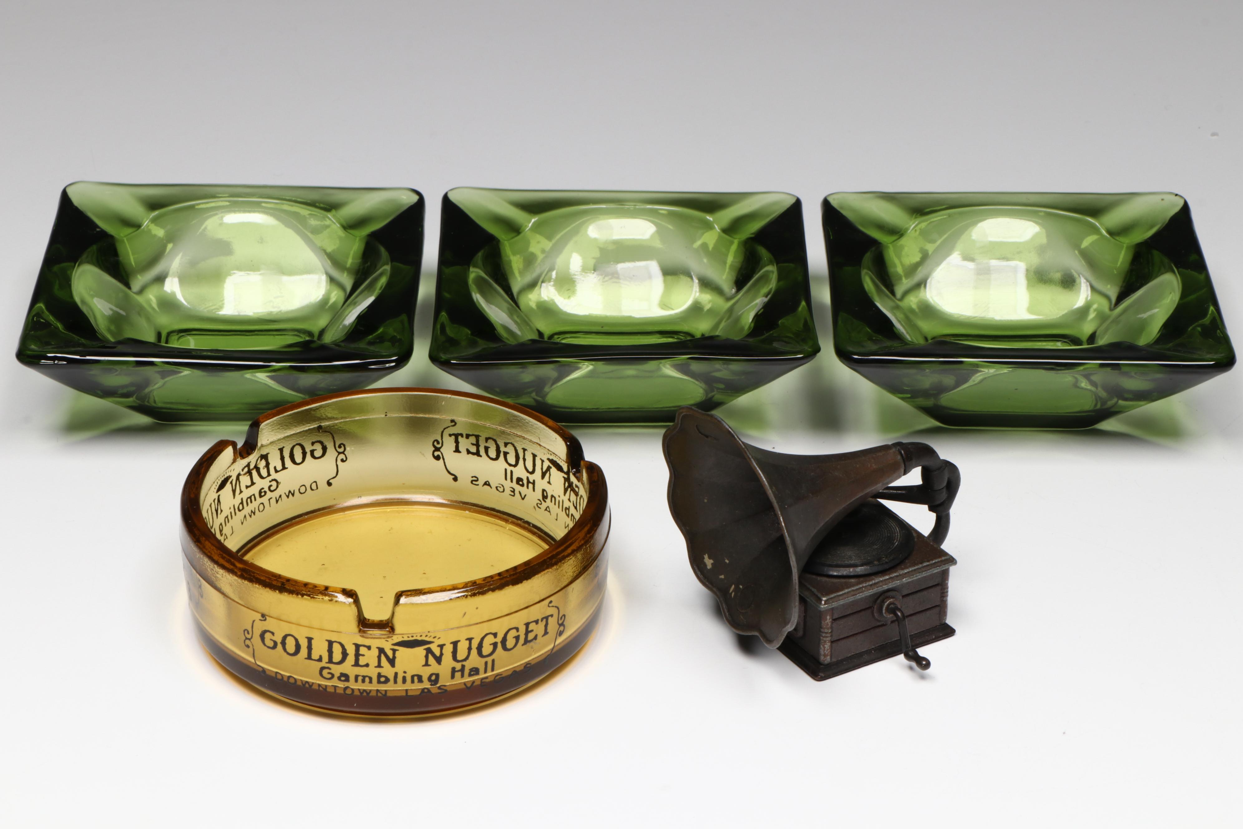 Rony Nude Mermaid Electric Table Lighter with Ashtrays