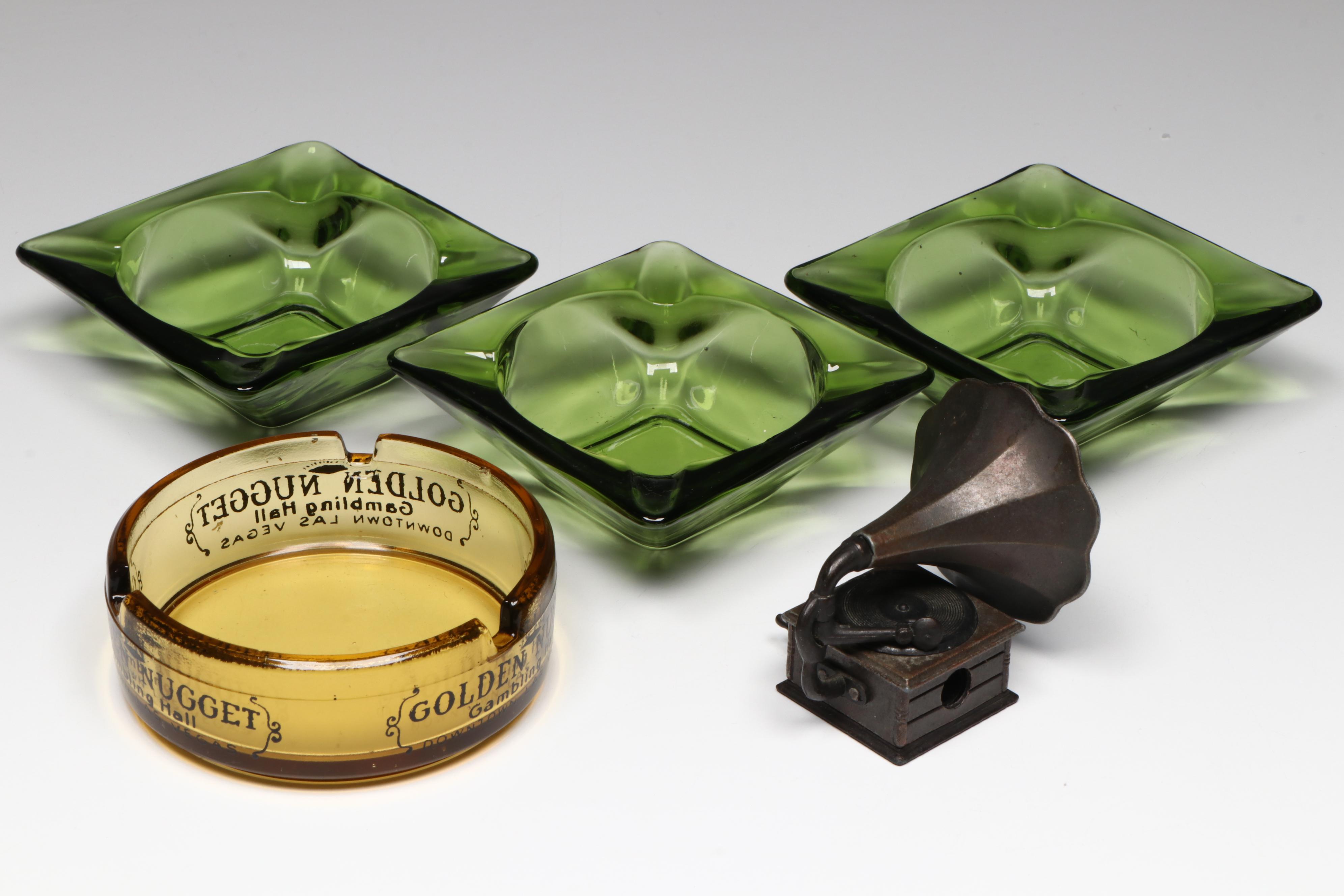 Rony Nude Mermaid Electric Table Lighter with Ashtrays