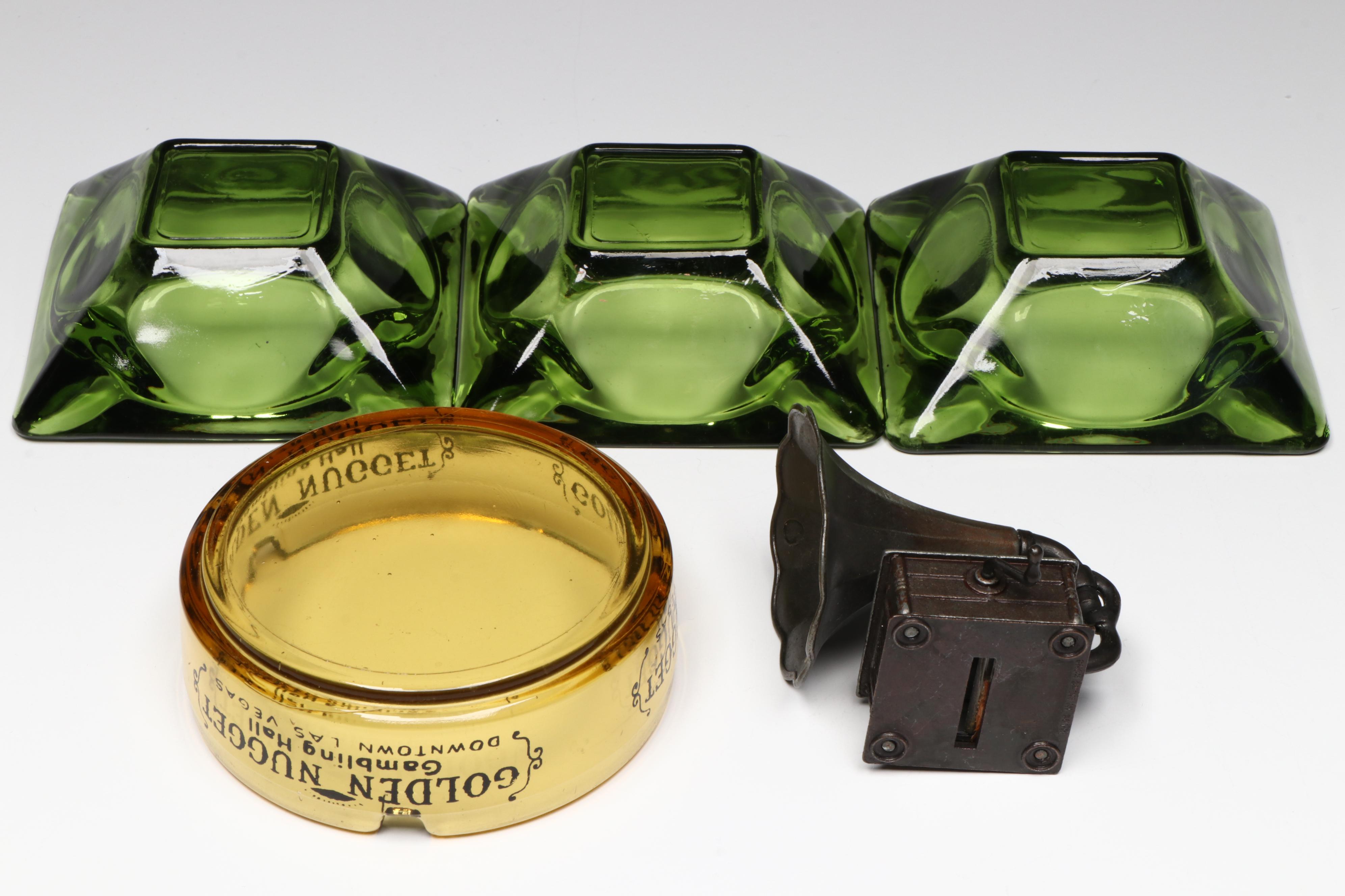 Rony Nude Mermaid Electric Table Lighter with Ashtrays