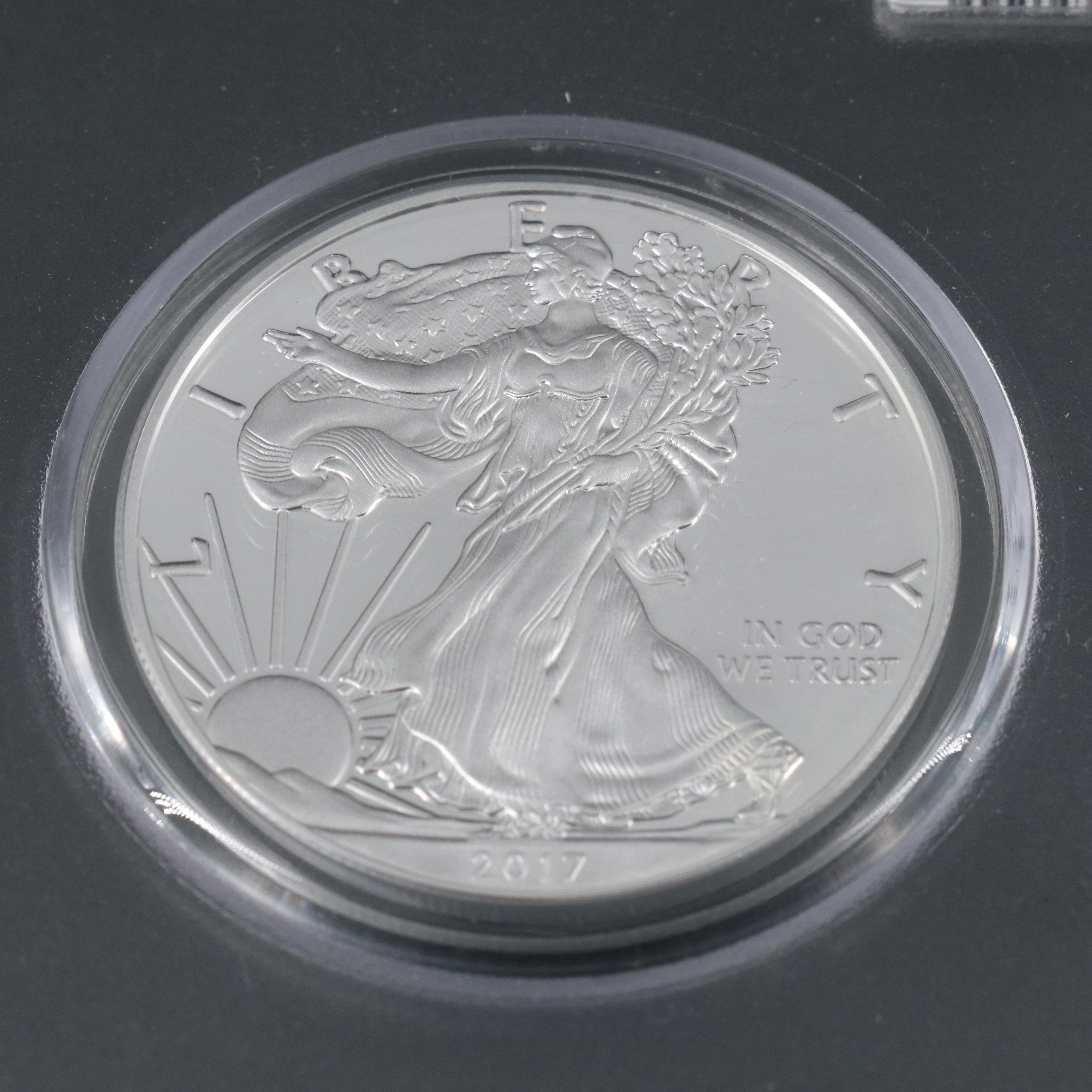 PCGS PR70 DCAM 2017-W Three Coin Set of First Strike Silver Eagles