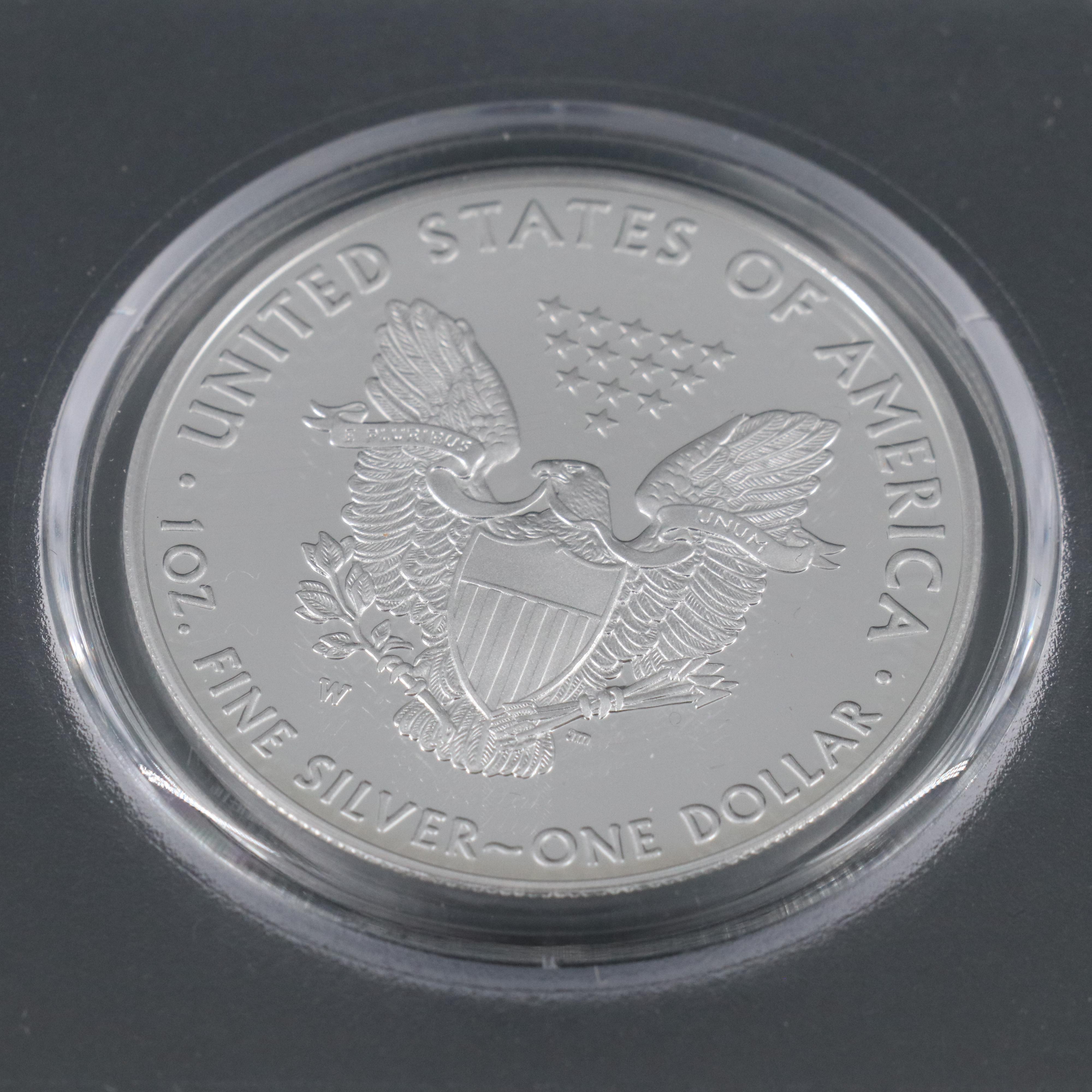 PCGS PR70 DCAM 2017-W Three Coin Set of First Strike Silver Eagles