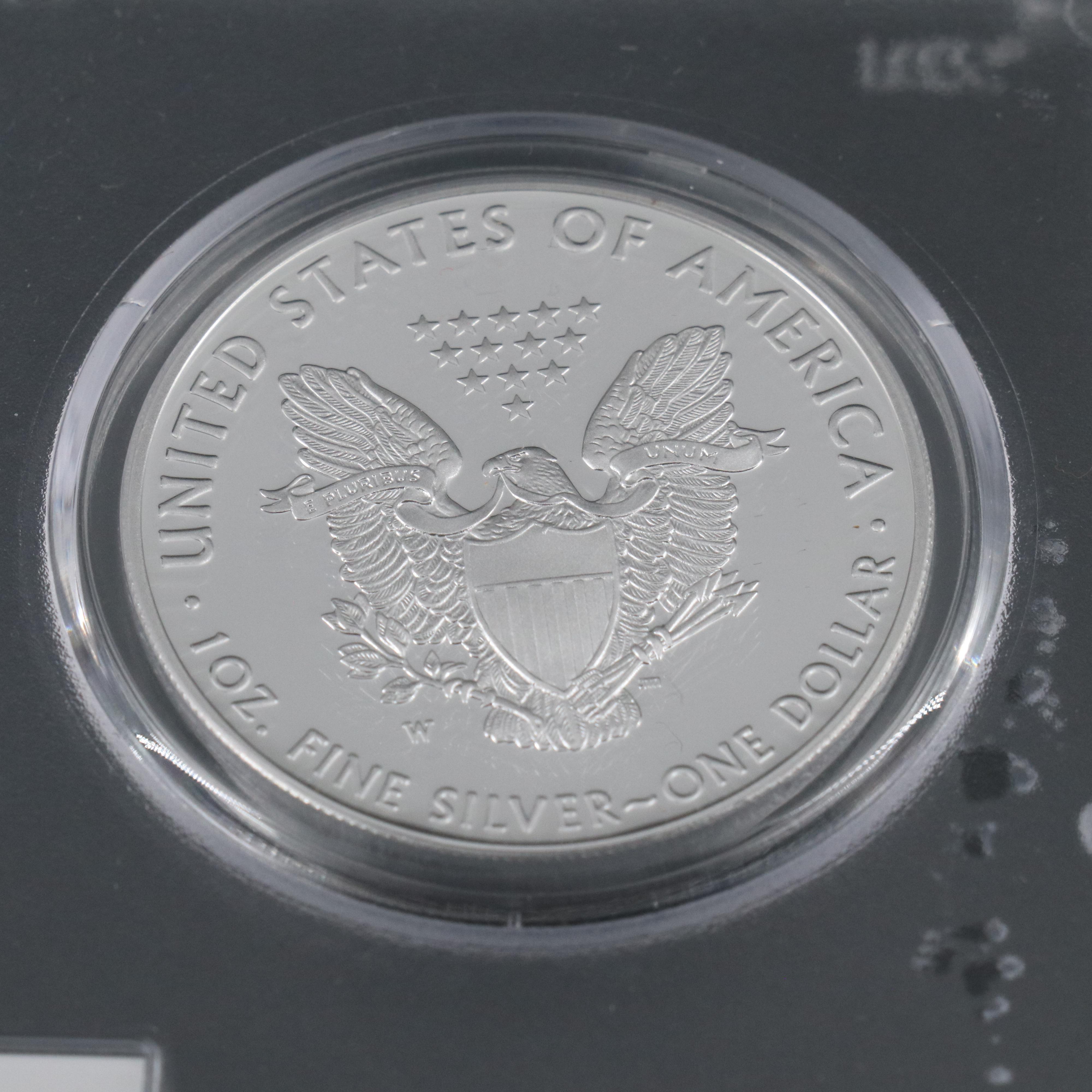 PCGS PR70 DCAM 2017-W Three Coin Set of First Strike Silver Eagles