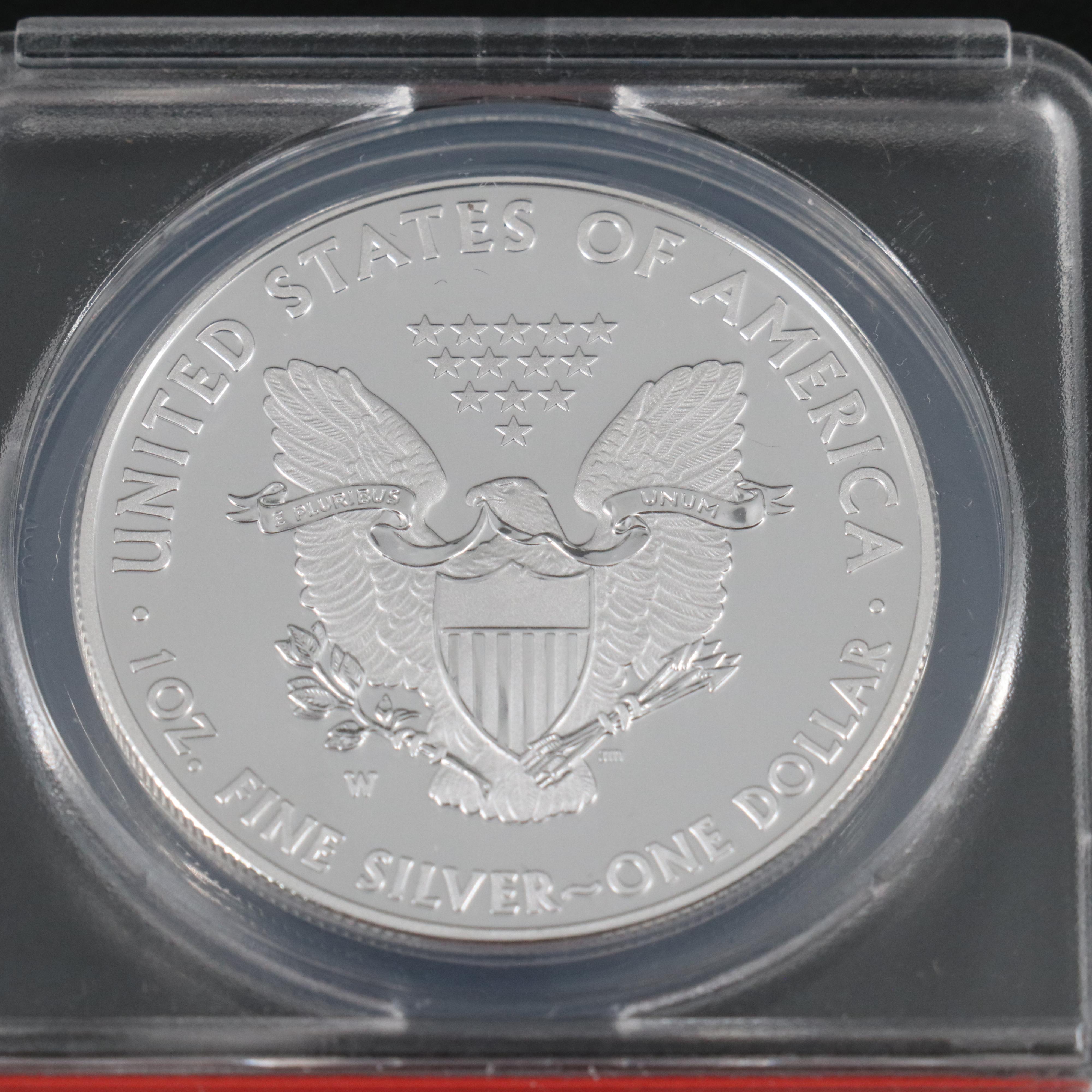 ANACS PR 70 and enhanced set of 2013-W American Eagle Silver Coins