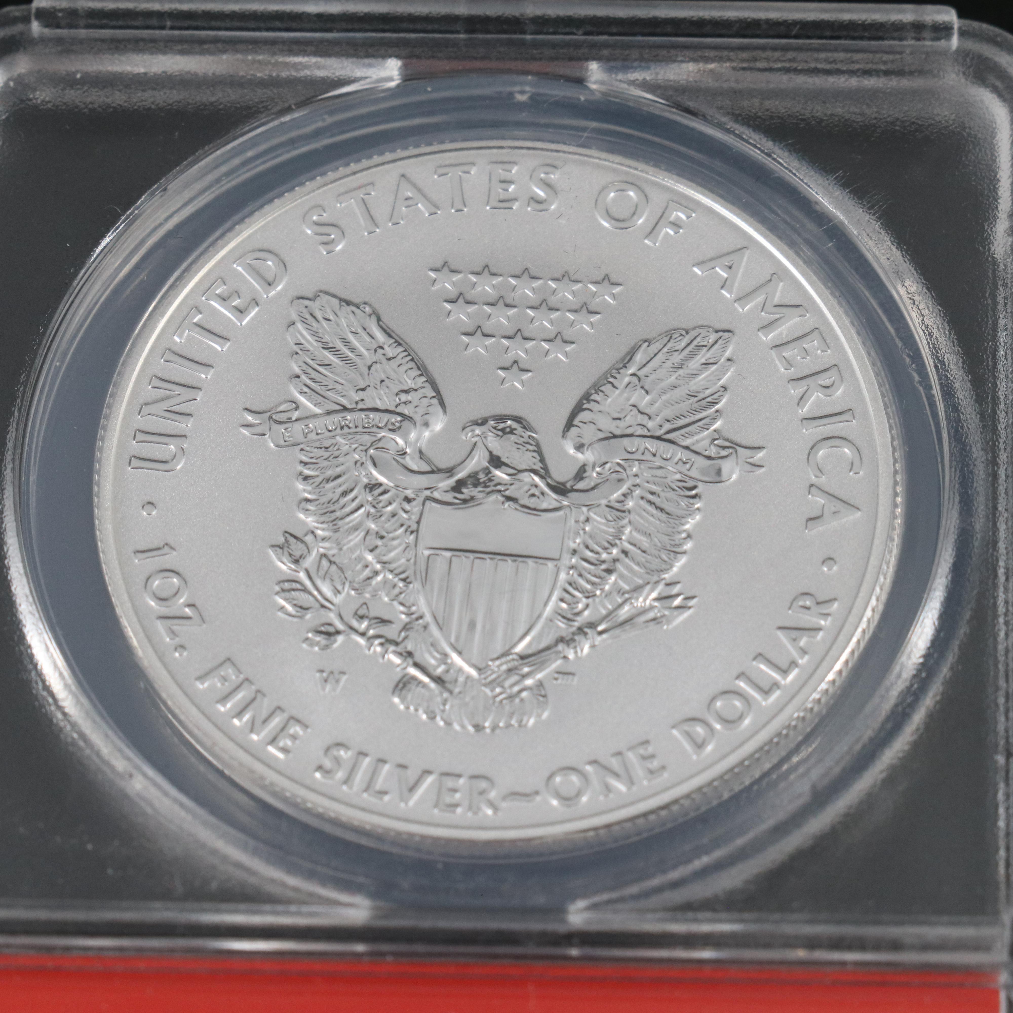 ANACS PR 70 and enhanced set of 2013-W American Eagle Silver Coins