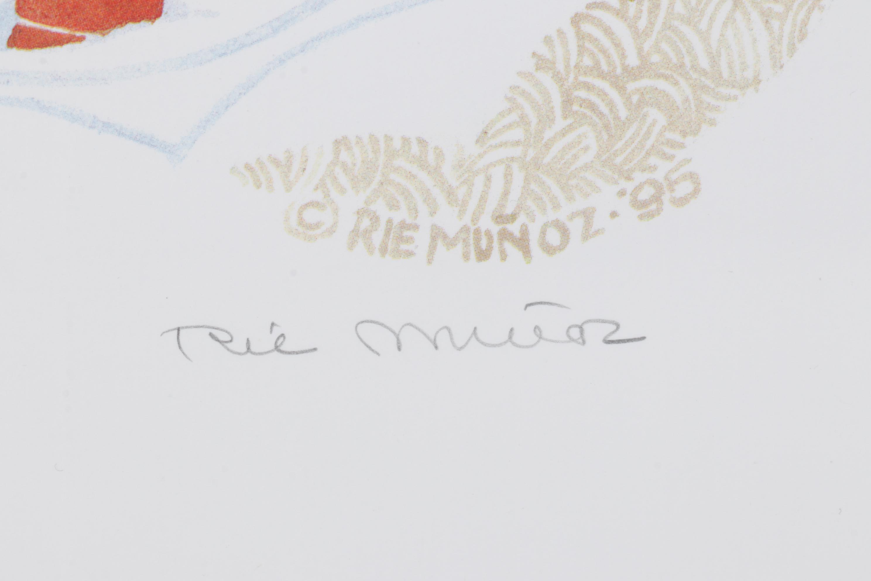 Rie Muñoz Offset Lithograph "Church is Out" and "Winter", Late 20th C.