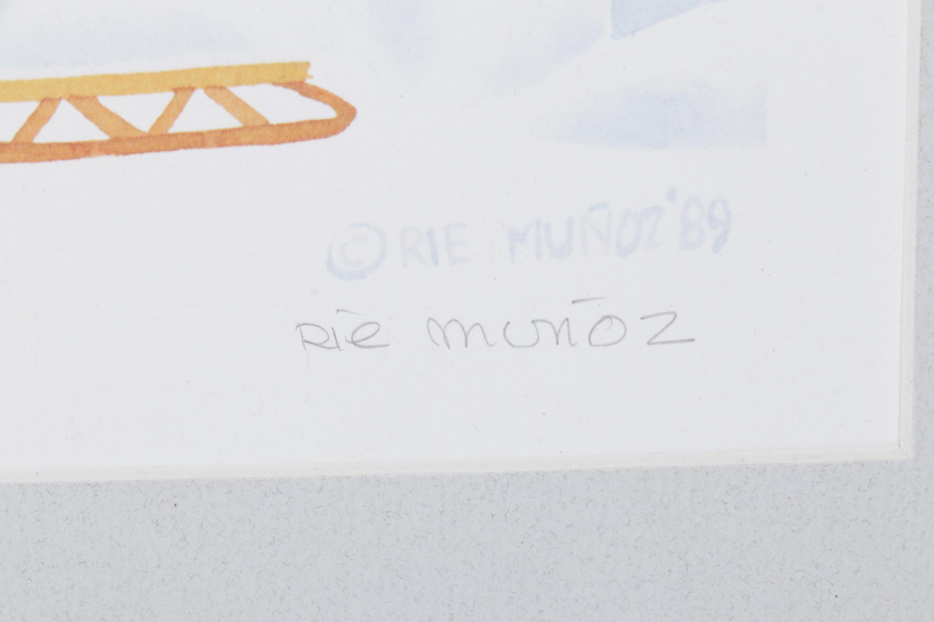 Rie Muñoz Offset Lithograph "Church is Out" and "Winter", Late 20th C.