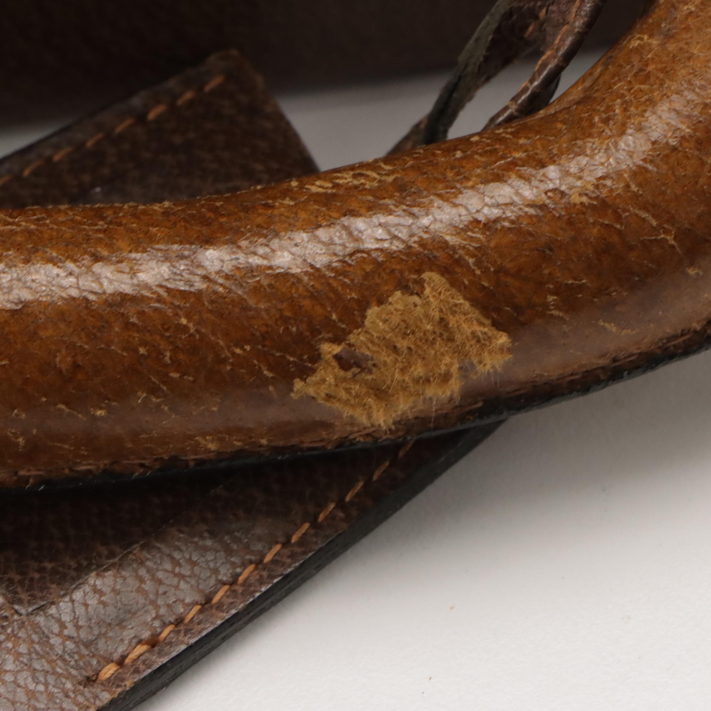 Gucci Web Stripe Attaché Briefcase in Cinghiale Leather, Circa 1970