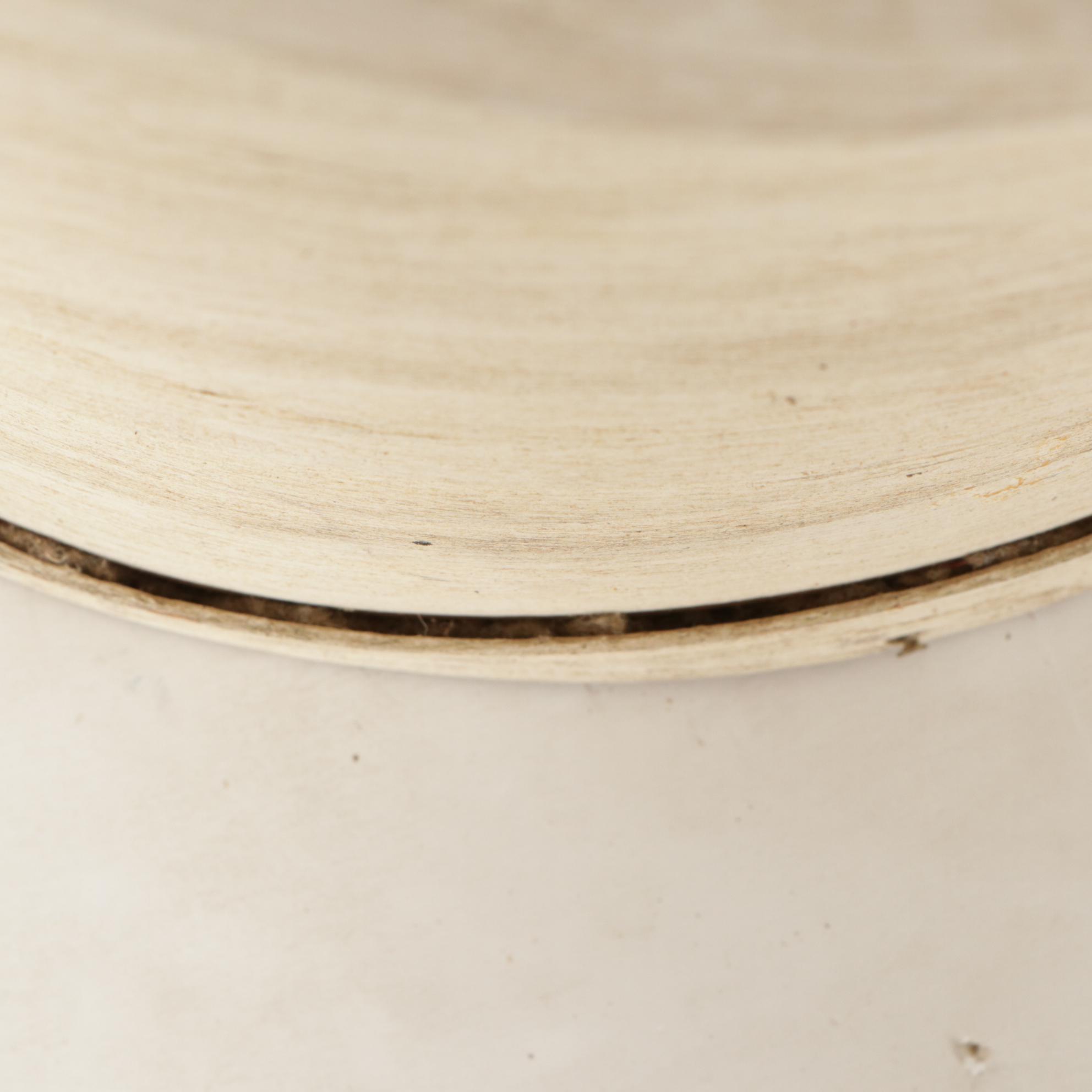 Round Wooden Longhorn American Cheese Box