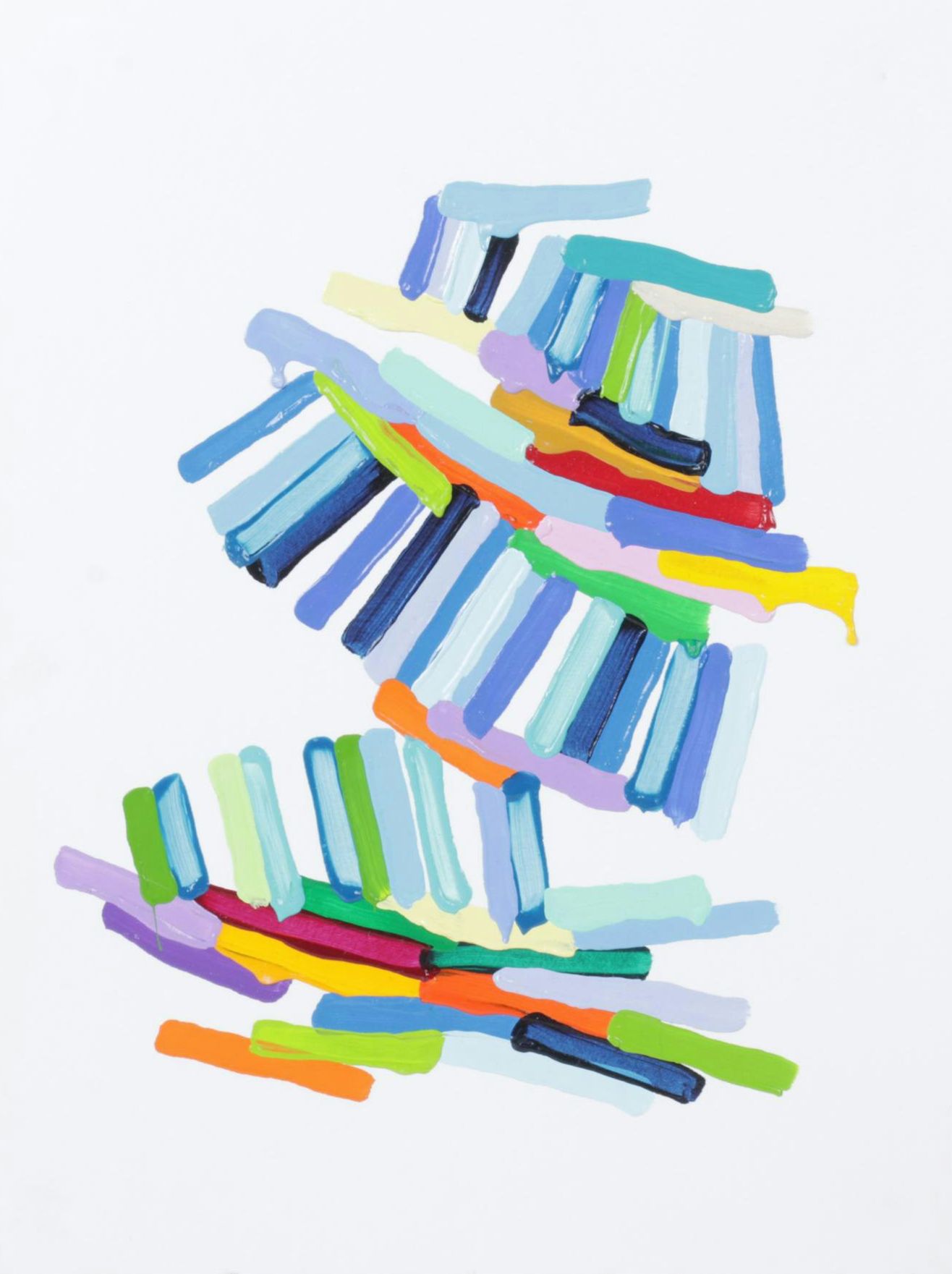 Martina Nehrling "Patois" Acrylic Painting on Cardstock, 2013