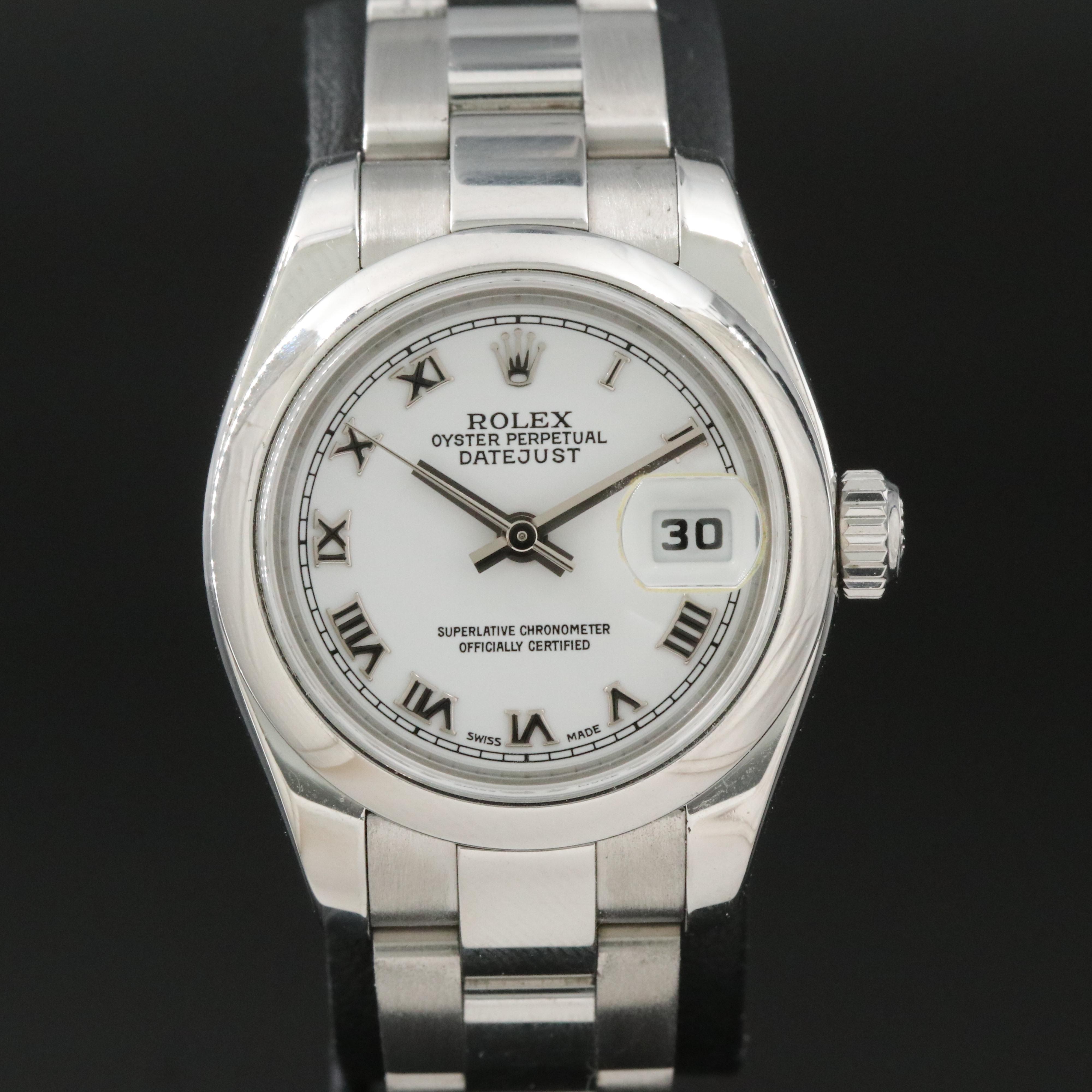 Rolex Datejust 179160 White Dial 26mm Steel Automatic Watch