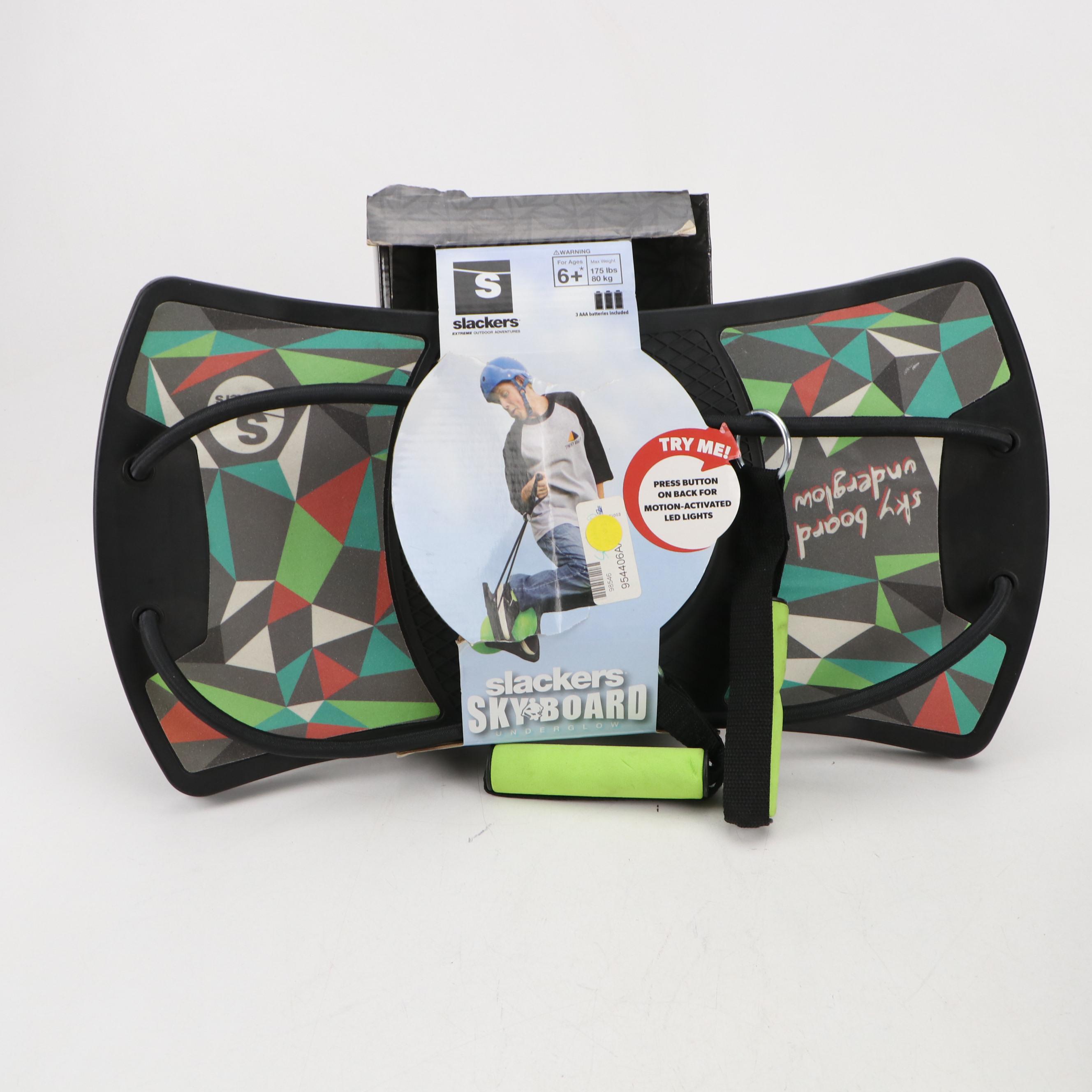 Slackers Skyboard Underglow Bouncy Board with Heat-Up Insulated Coat