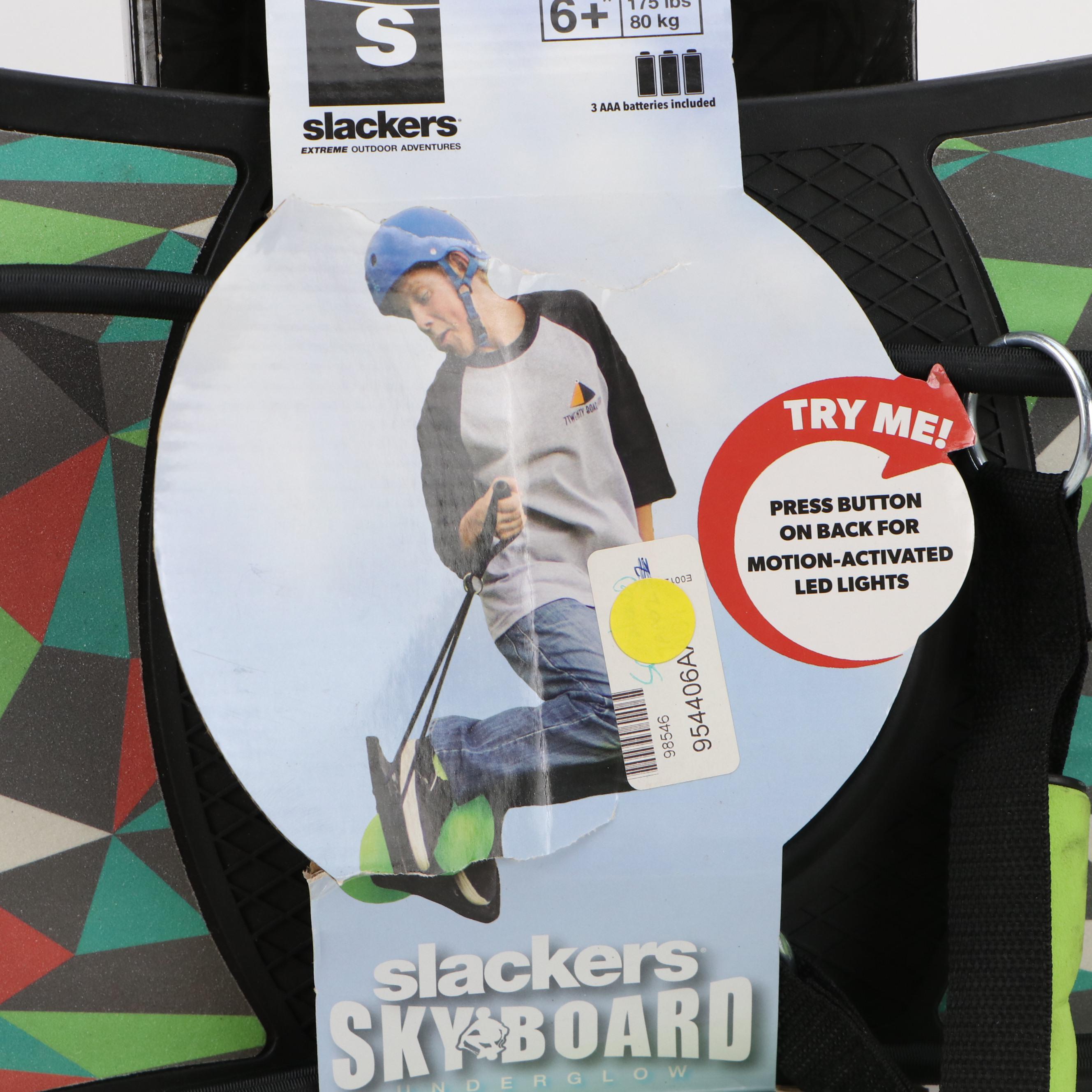 Slackers Skyboard Underglow Bouncy Board with Heat-Up Insulated Coat