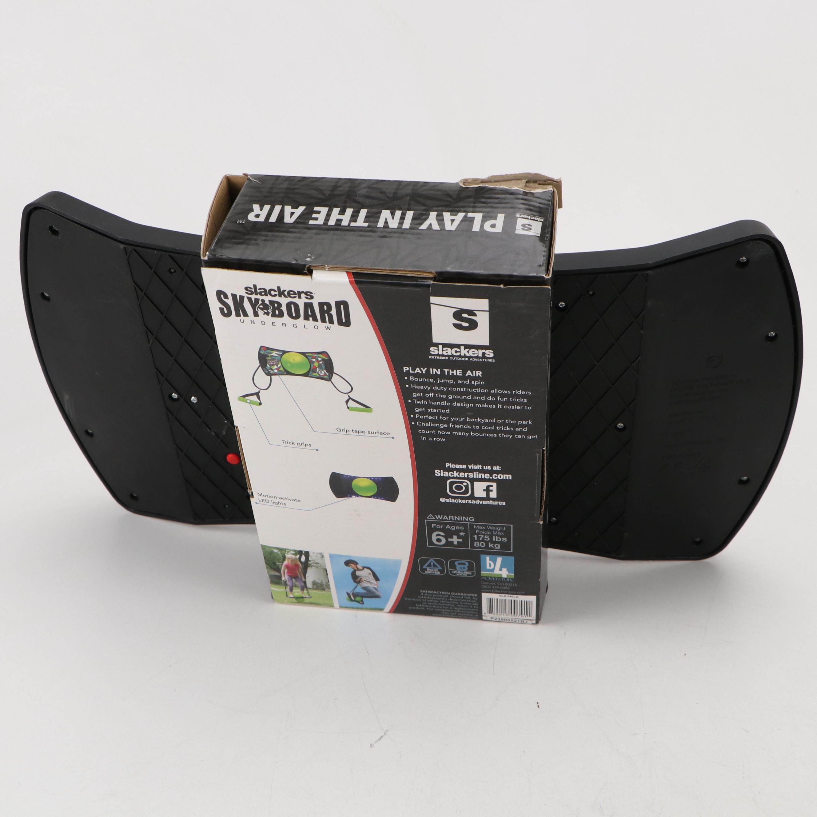 Slackers Skyboard Underglow Bouncy Board with Heat-Up Insulated Coat