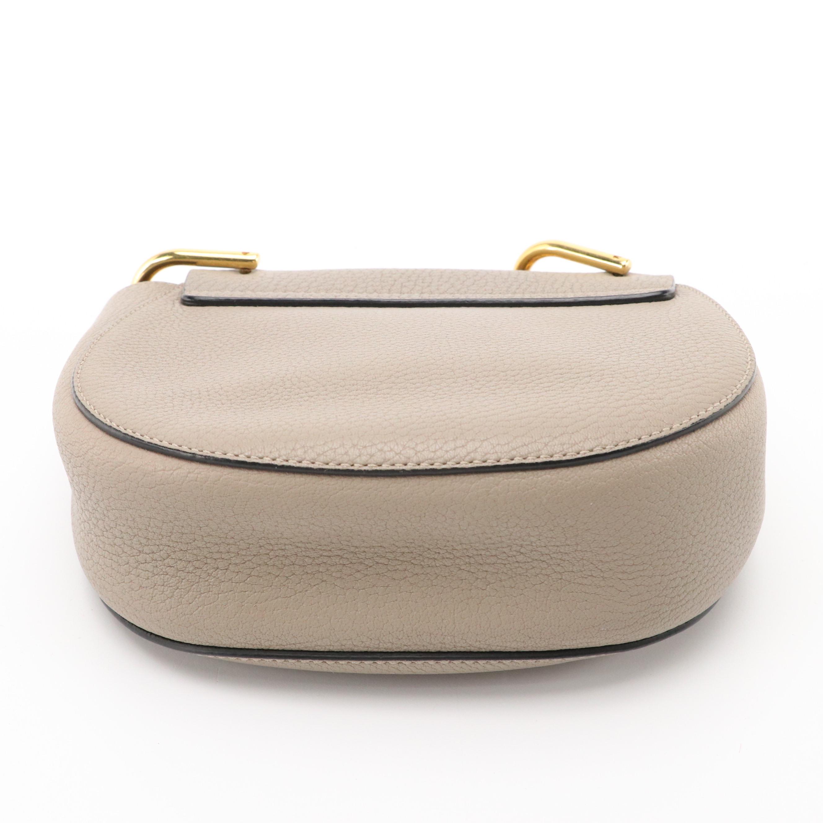 Chloé Drew Crossbody Bag in Motty Grey Grained Leather
