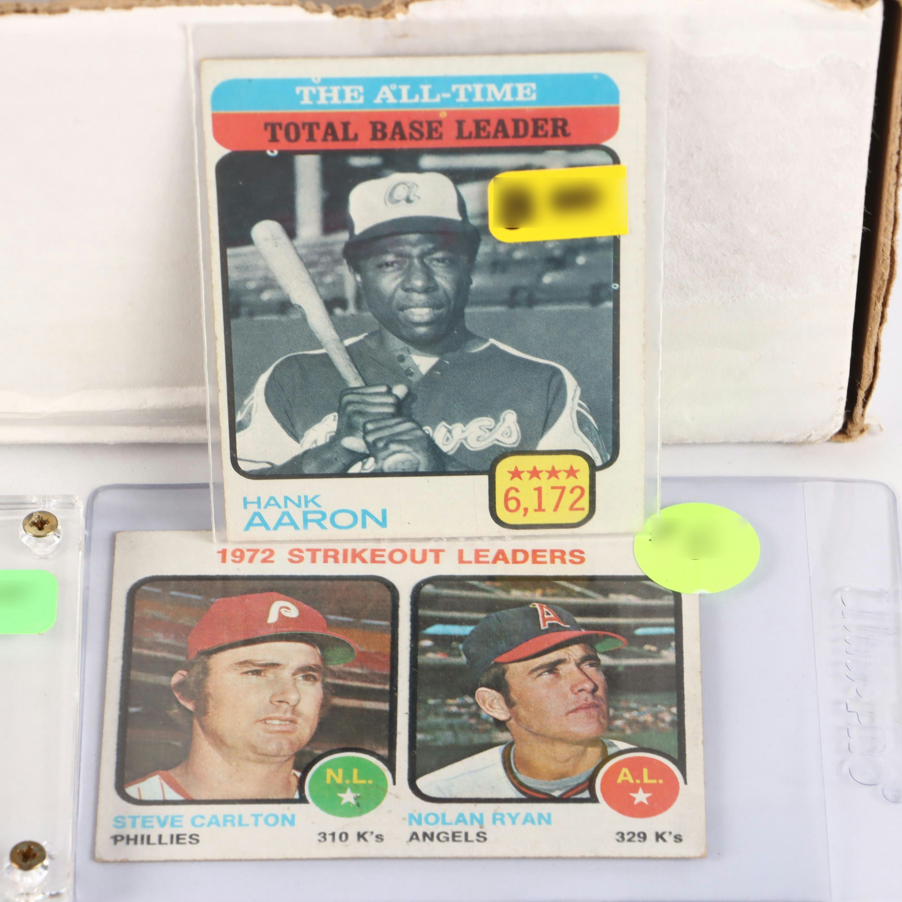 1973 Topps Baseball Cards Featuring Mike Schmidt Rookie and More