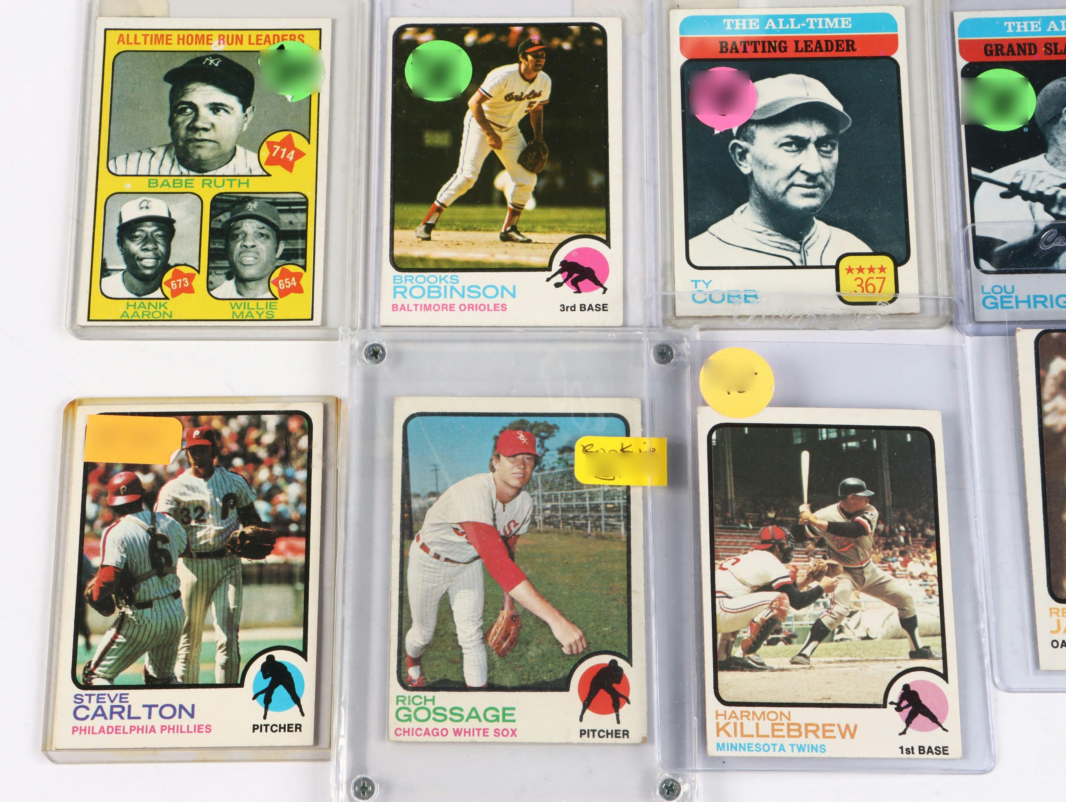 1973 Topps Baseball Cards Featuring Mike Schmidt Rookie and More