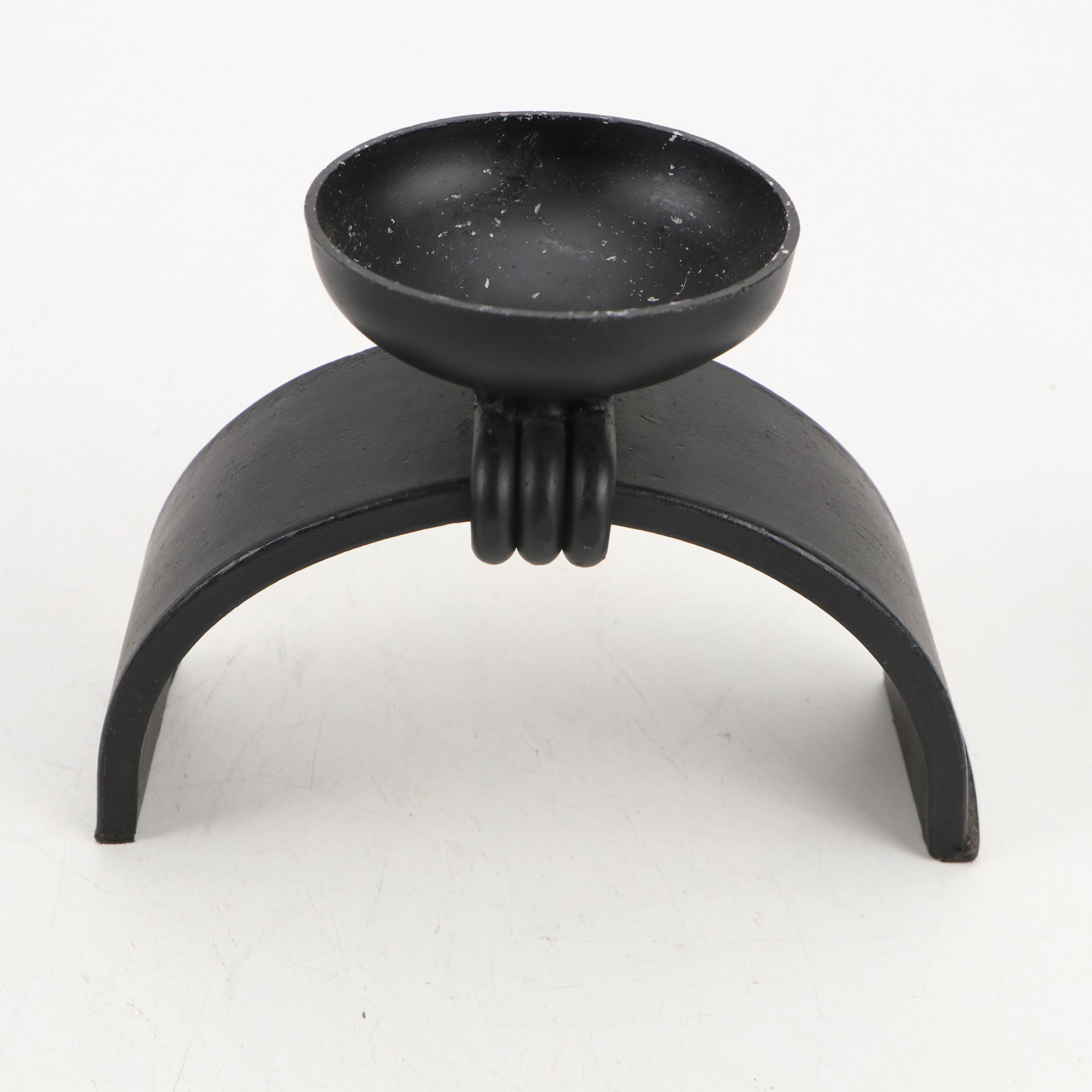 Barrick Designs Crinkle Candles with Metal Candle Holders