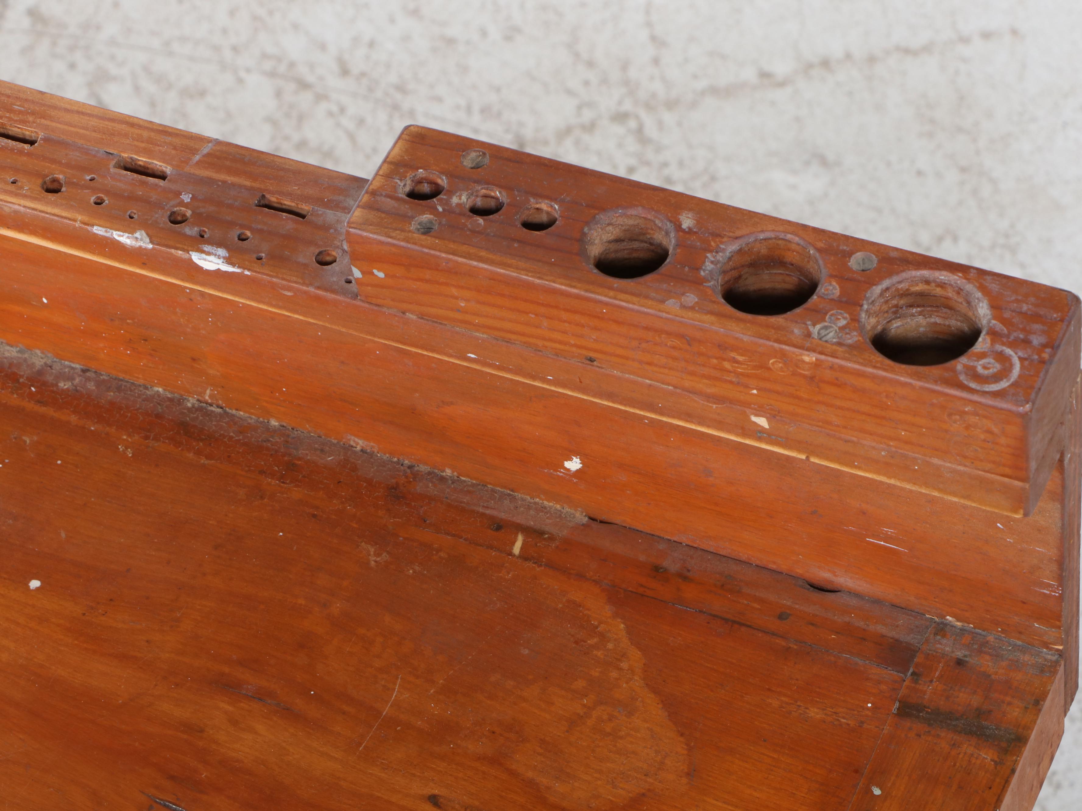 Wooden Work Bench, Mid to Late 20th Century