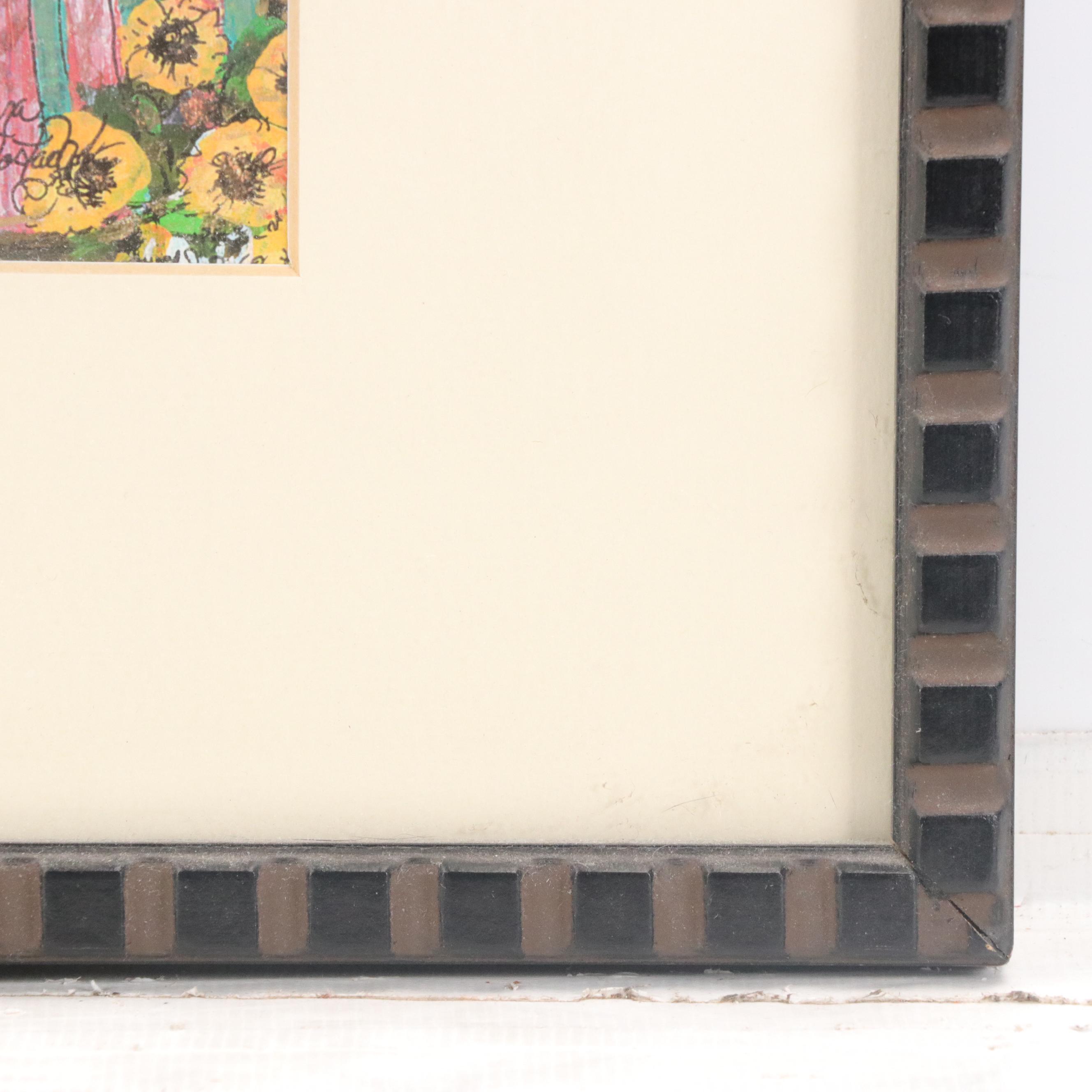 Digital Print of Women at Outdoor Café After Laura Mostaghel