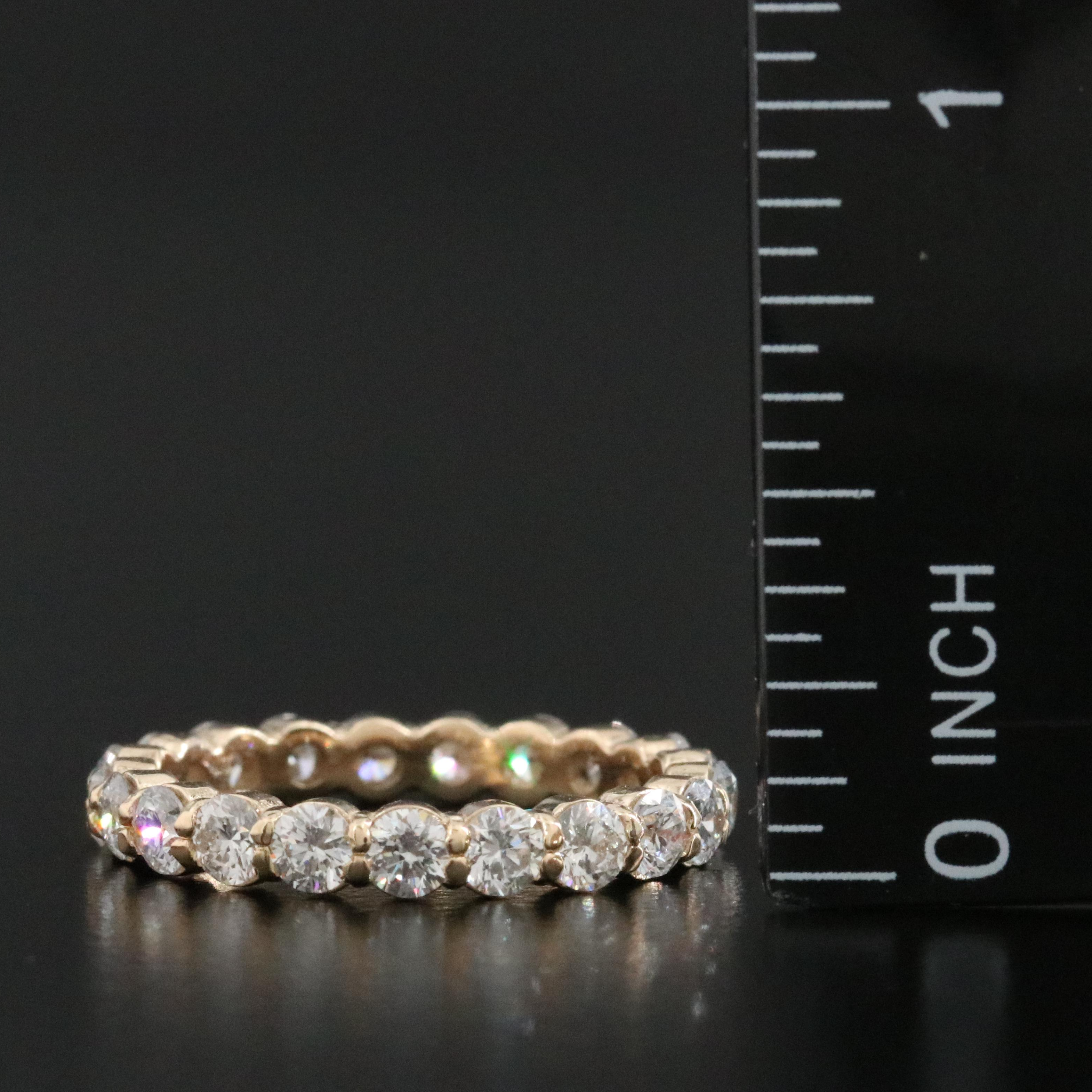 14K 4.41 CTW Lab Grown Diamond Eternity Bands