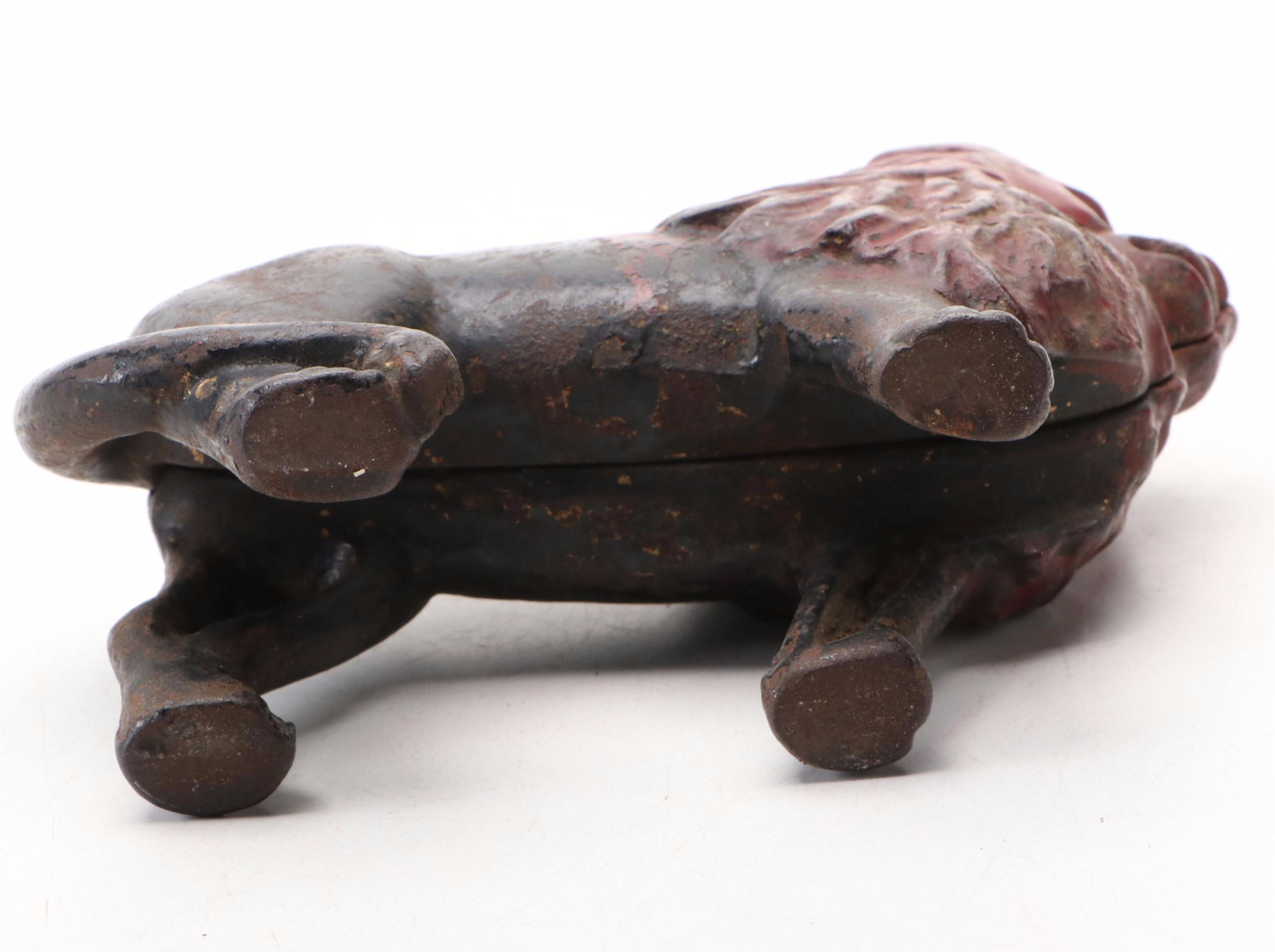 A. C. Williams Cast Iron Lion Figure Still Bank