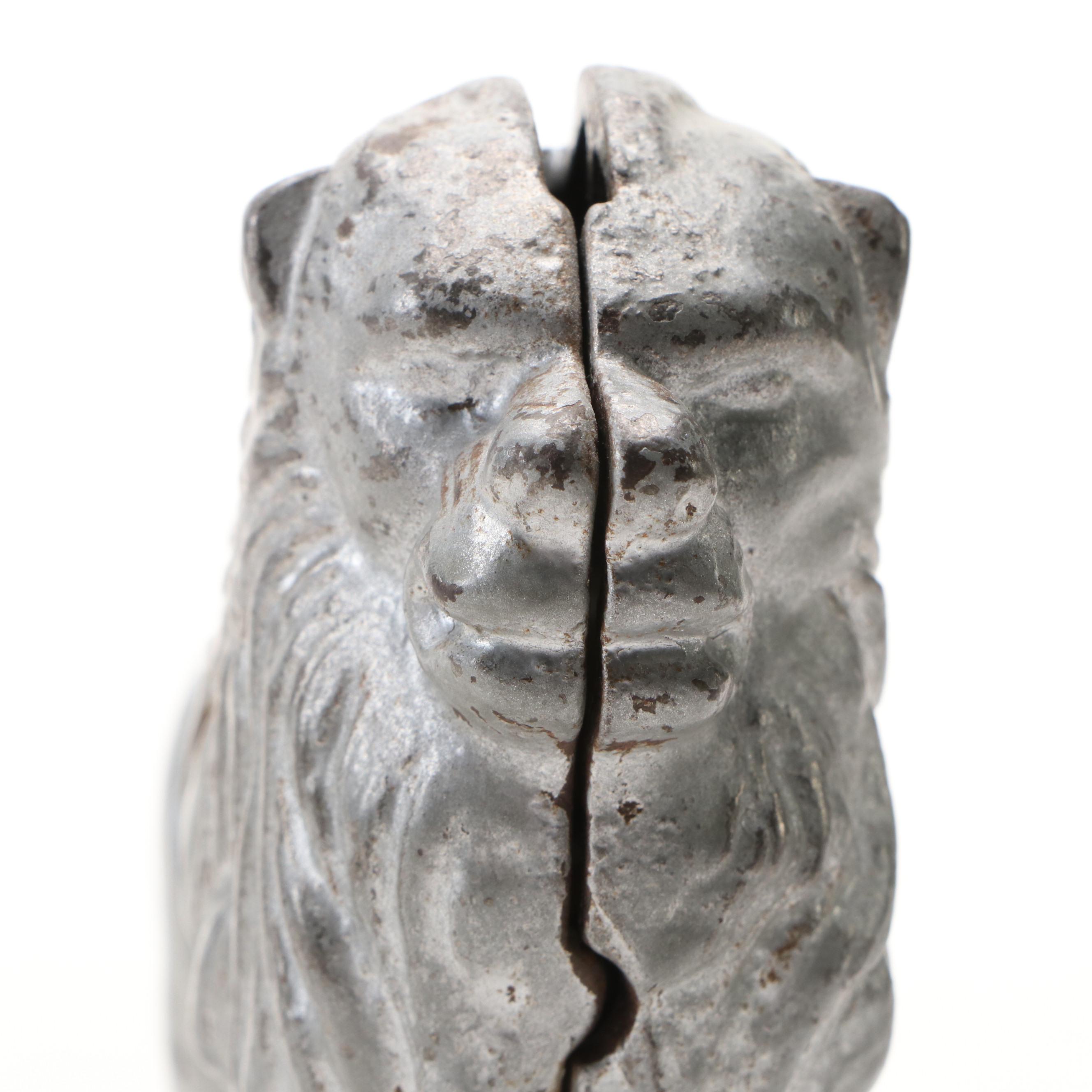 A. C. Williams Cast Iron Lion Bank, Early 20th Century