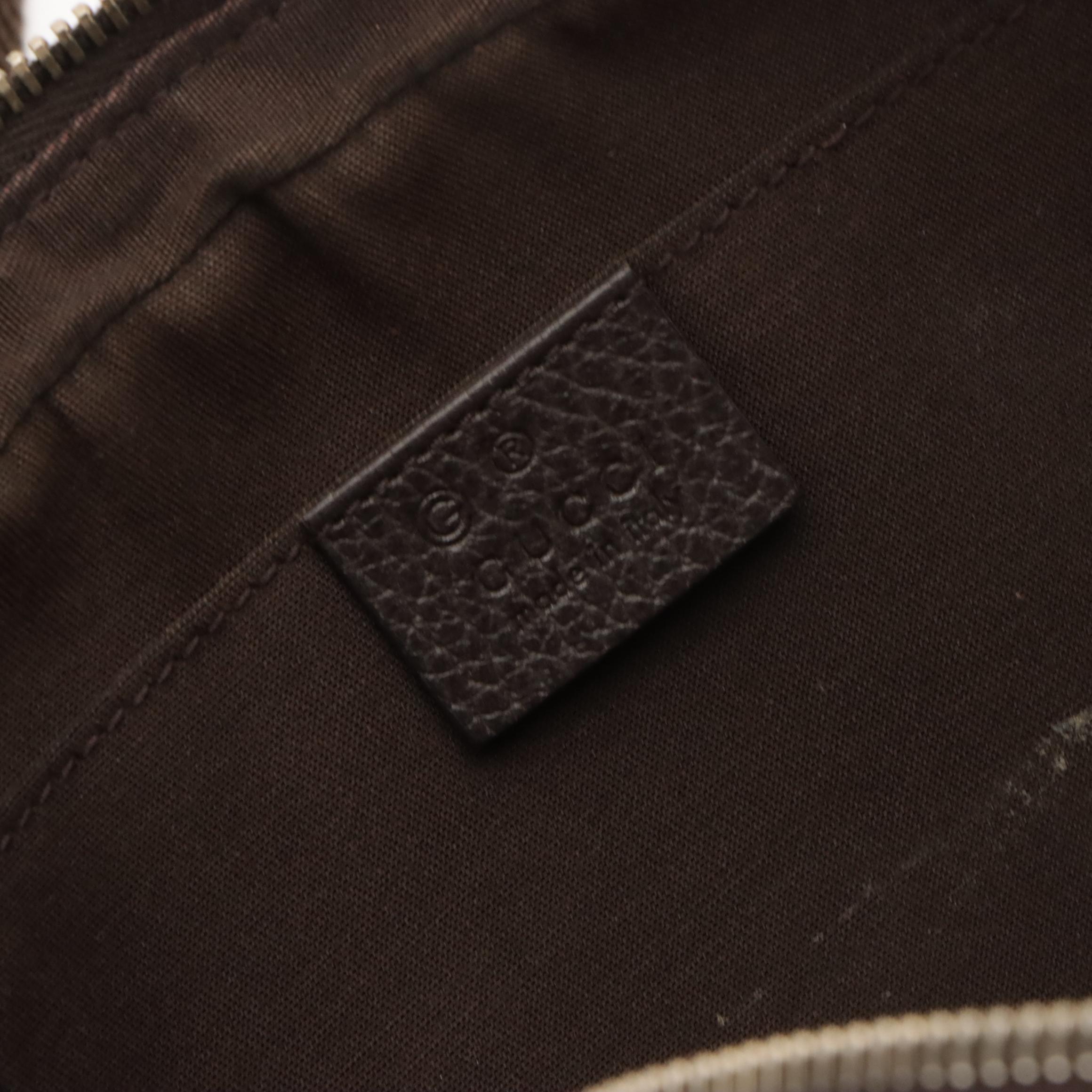 Gucci Belt Bag in GG Crystal Canvas and Brown Leather