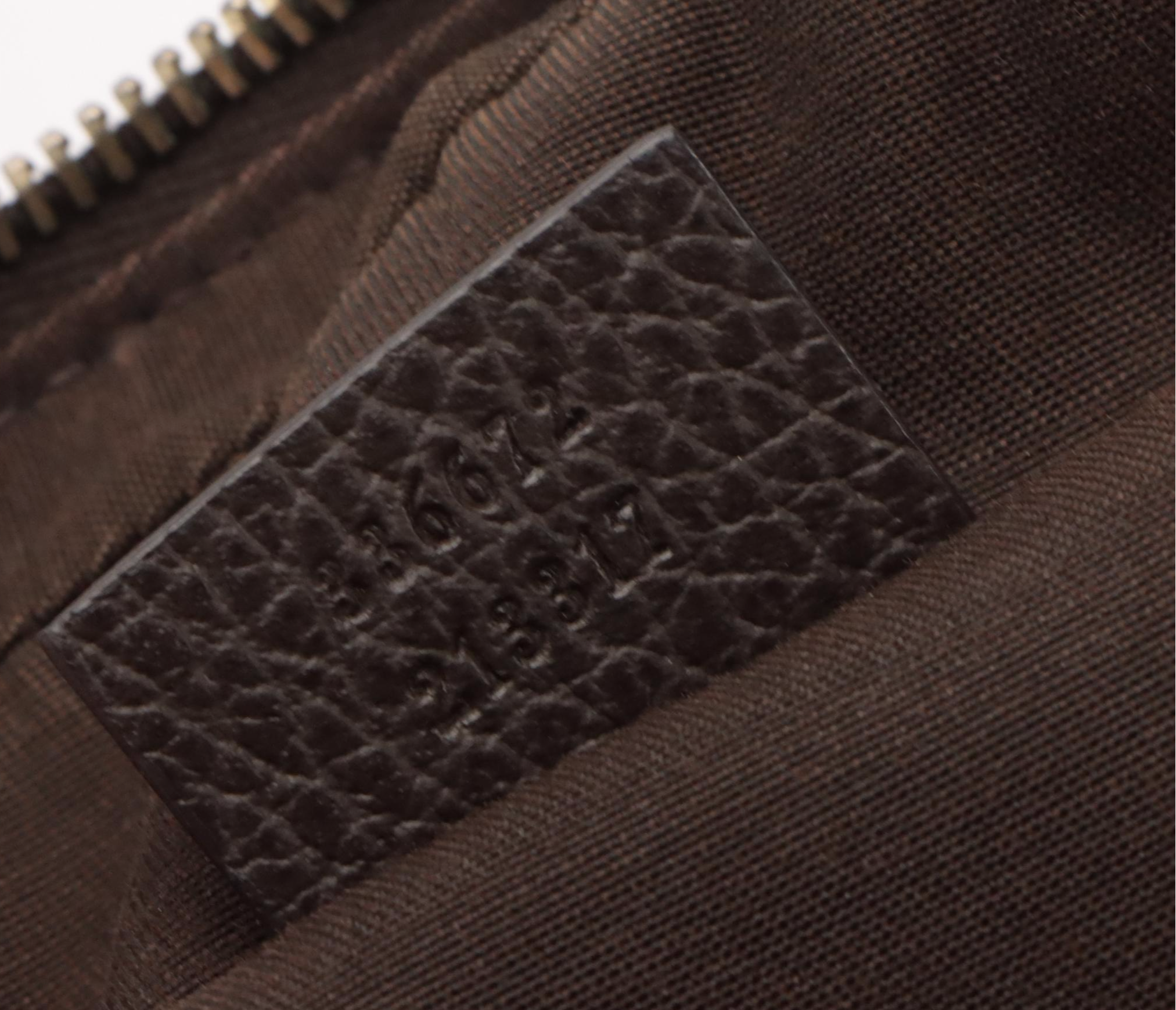 Gucci Belt Bag in GG Crystal Canvas and Brown Leather