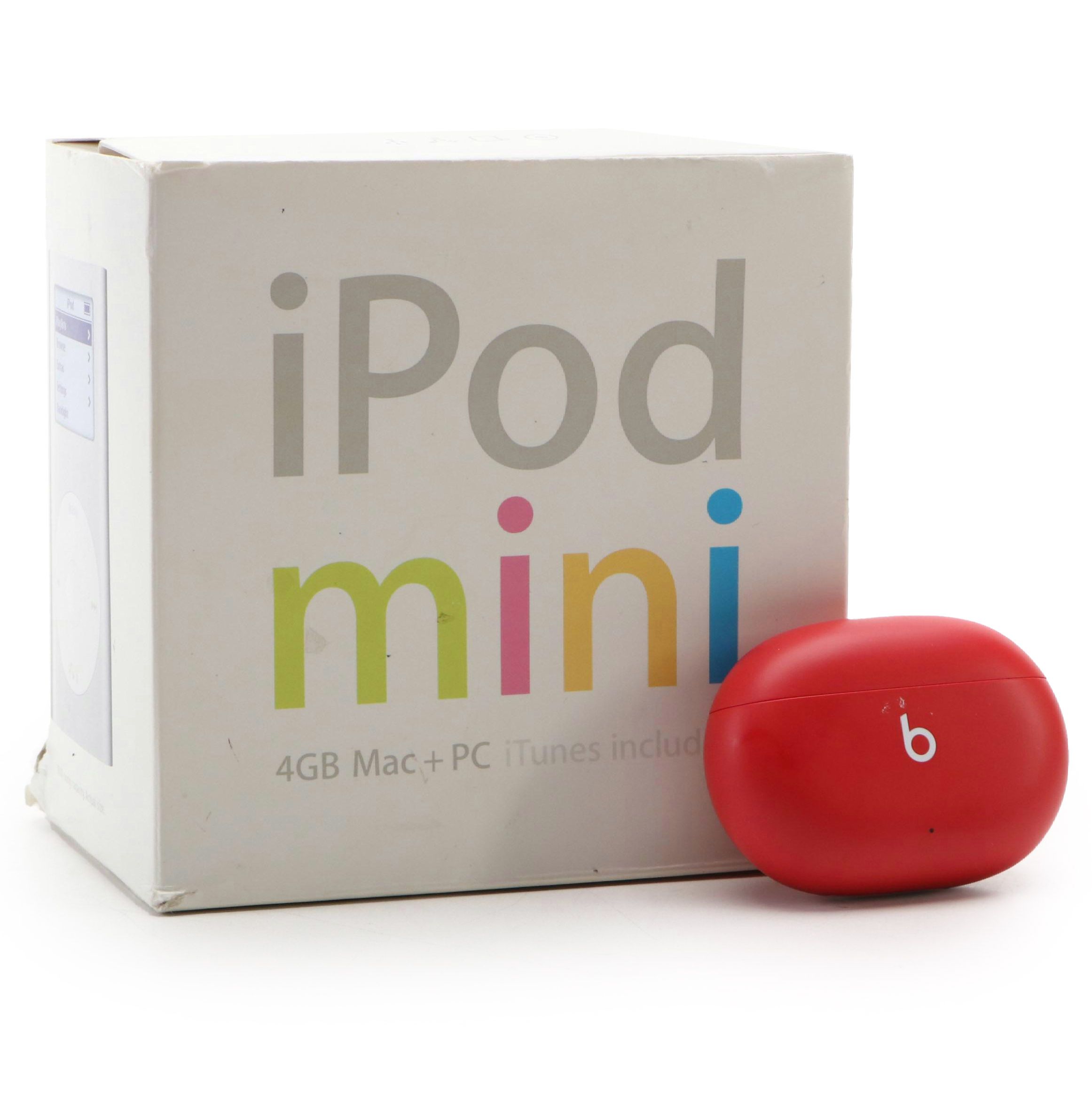 Apple iPod Mini with Charger and Beats Wireless Earbuds