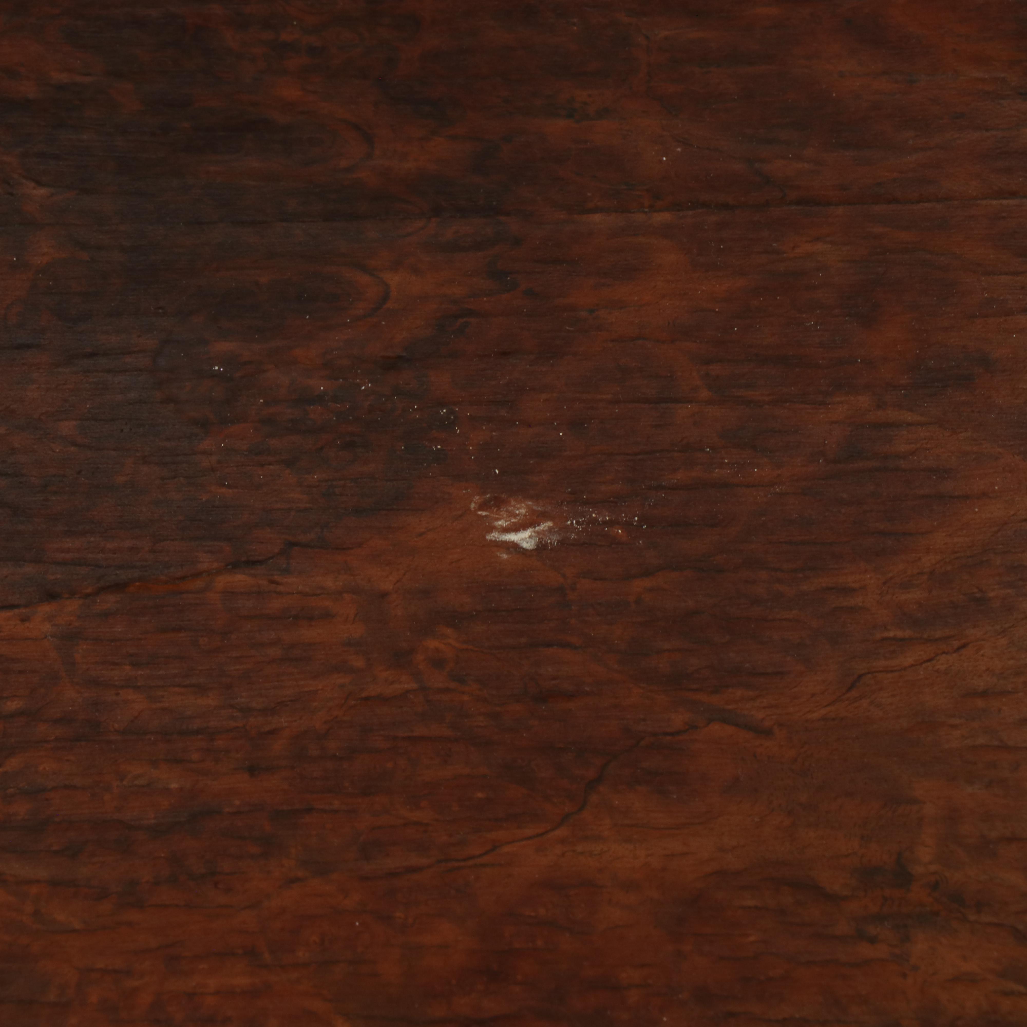 George II Style Carved and Burr Walnut Side Table, 20th Century