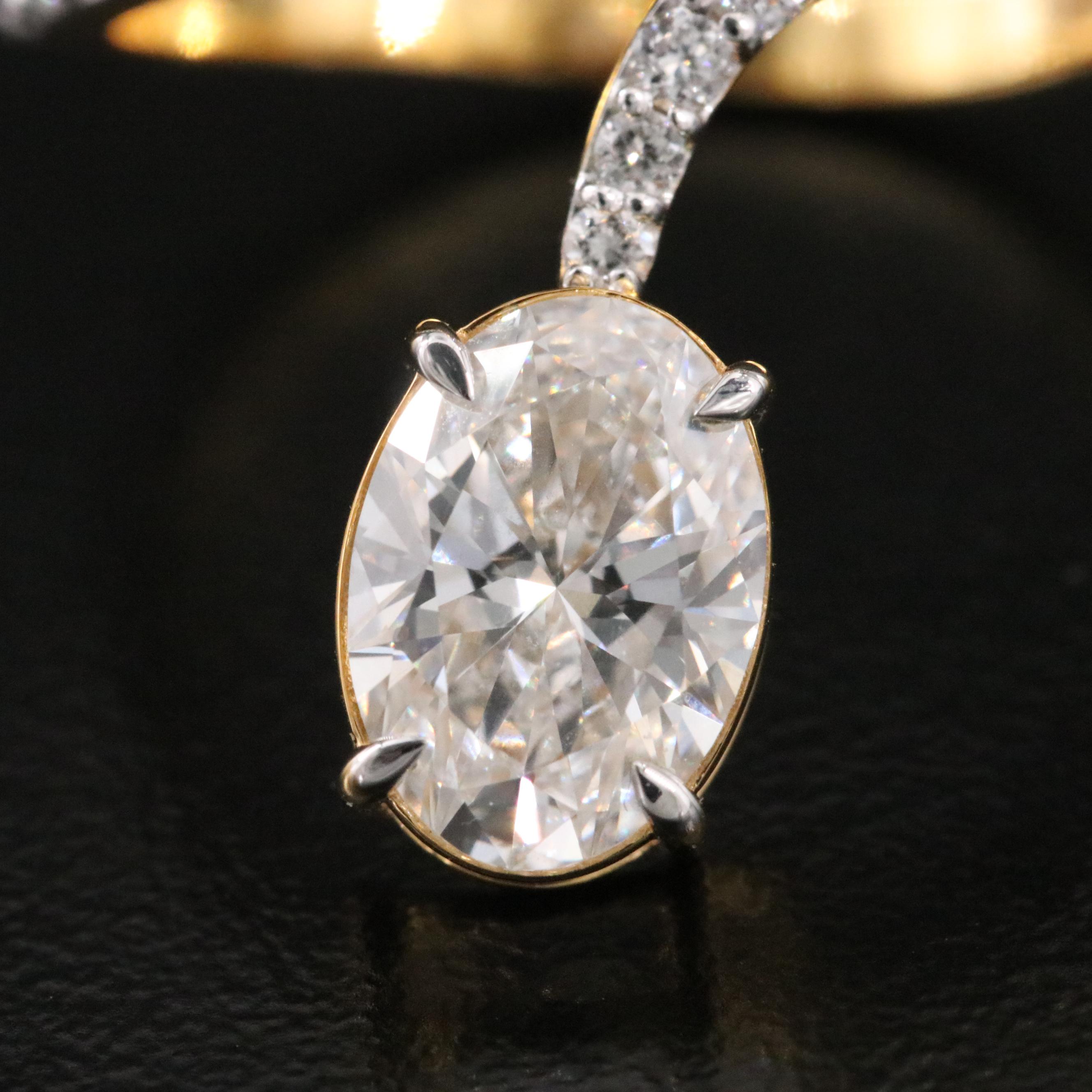 14K 3.52 CTW Lab Grown Diamond Ring with IGI Reports