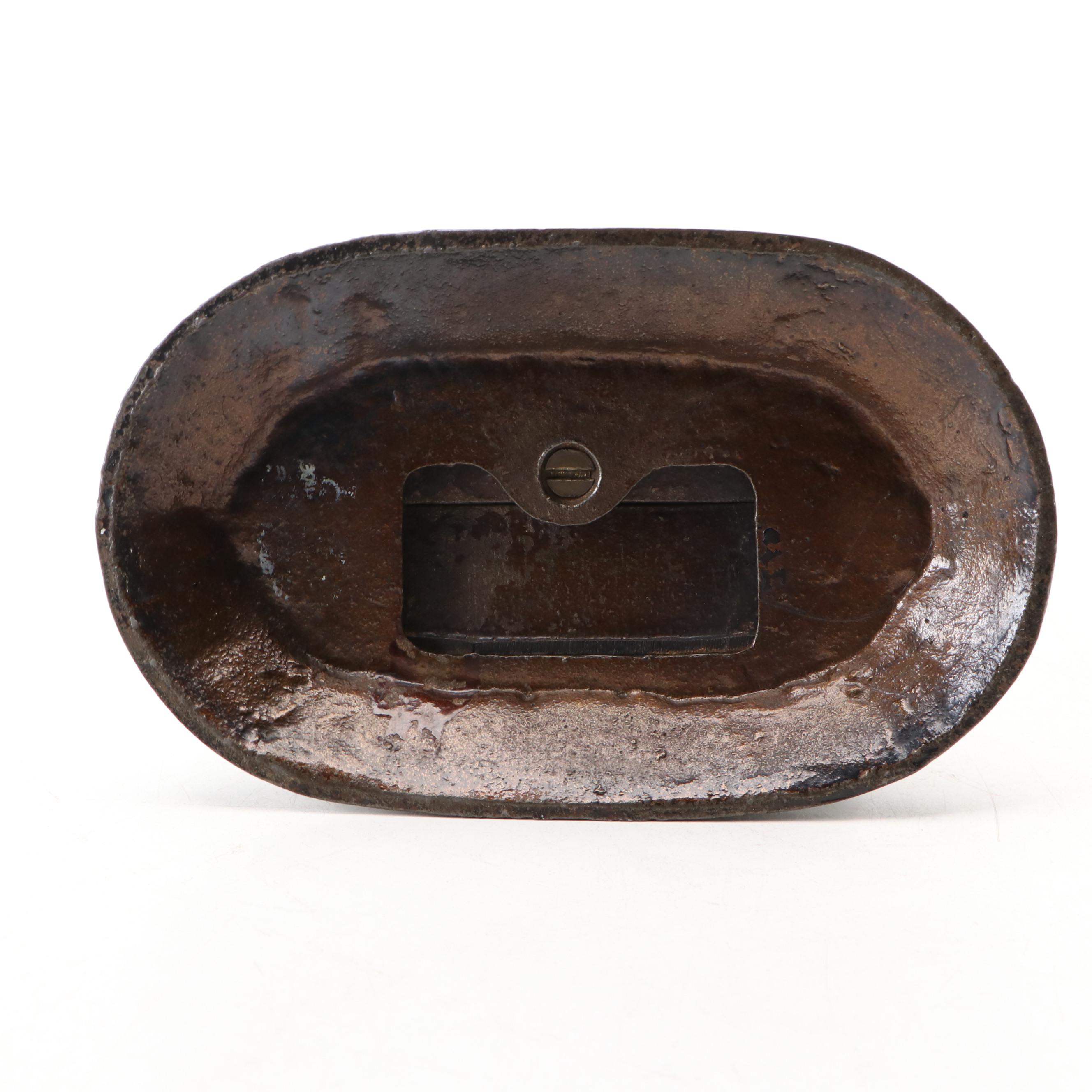 Victorian Cast Iron Bear with Honey Hive Still Bank, Late 19th Century