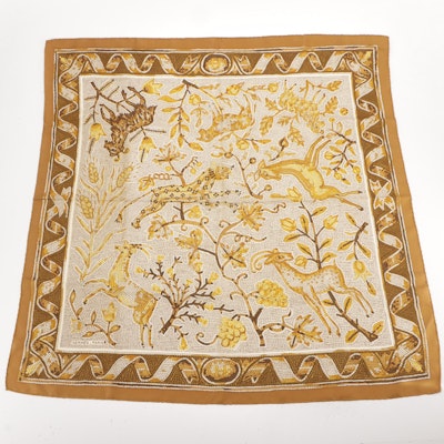 Hermès "Animal Mosaic" Scarf 90 in Silk Twill Hermès "Animal Mosaic" Scarf 90 in Silk Twill