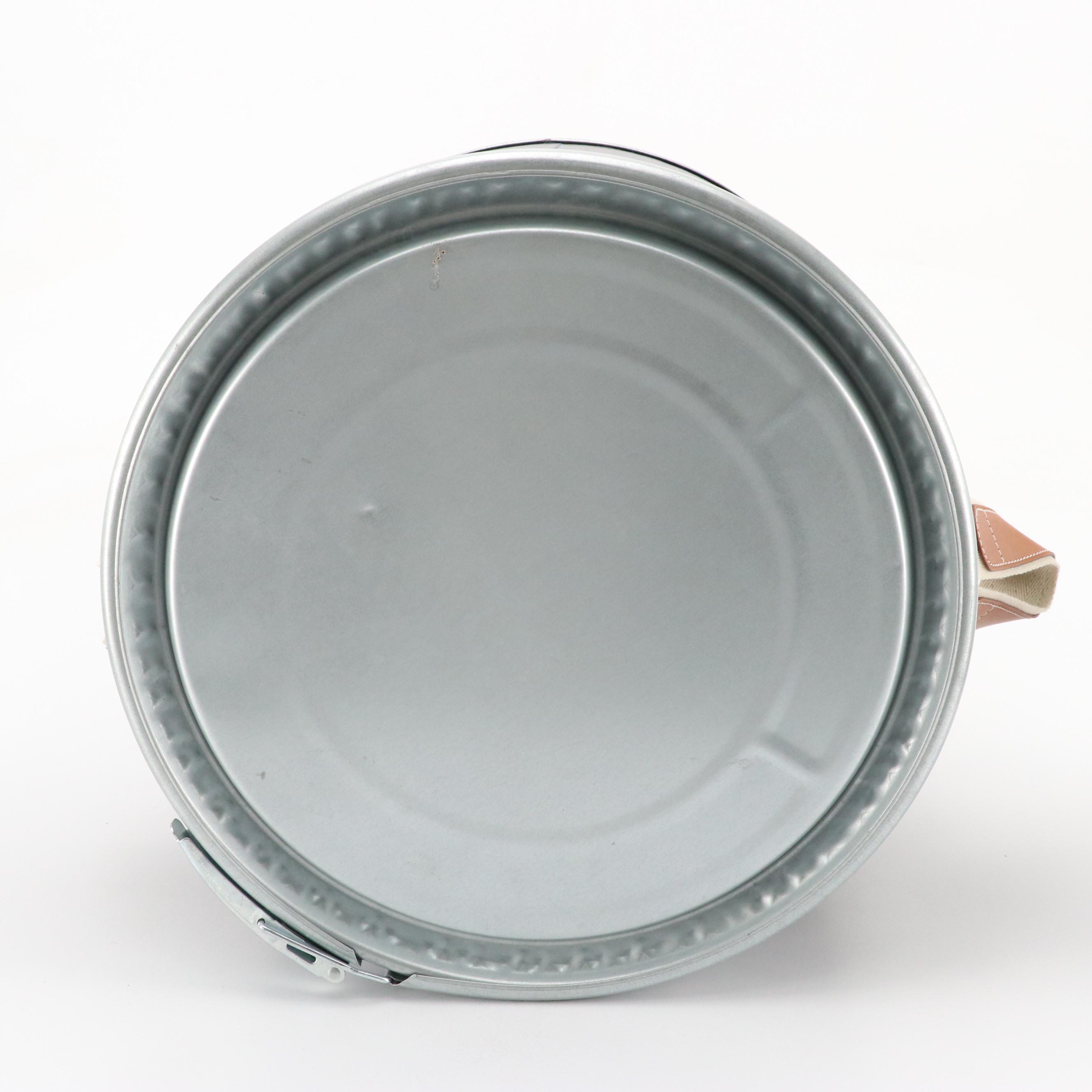 Hermès Sellier Saddle Box Storage Cylinder in Recycled Cardboard/Kraft Paper