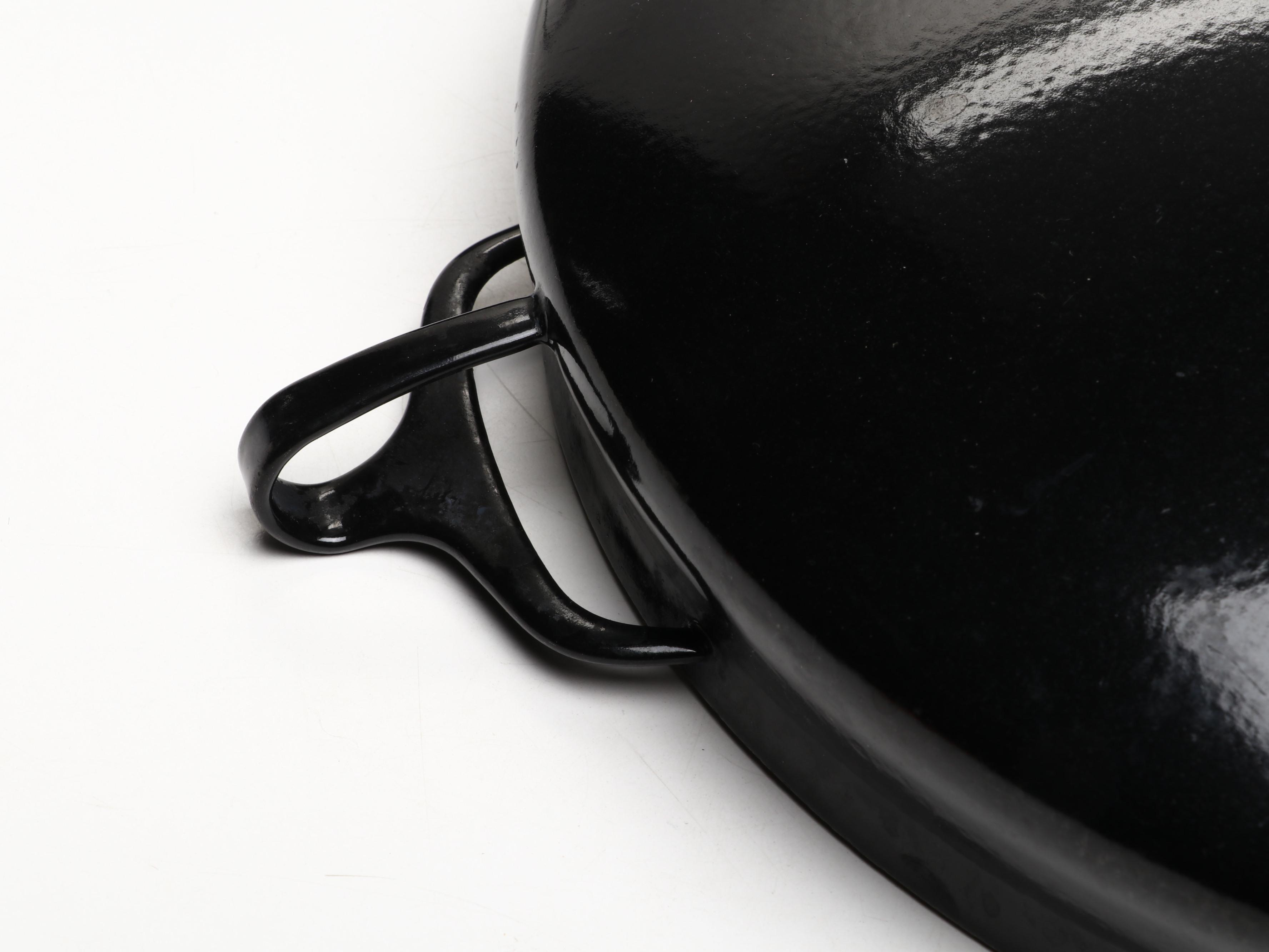 Set of Dansk Black Enamel Kobenstyle Cookware, 1970s