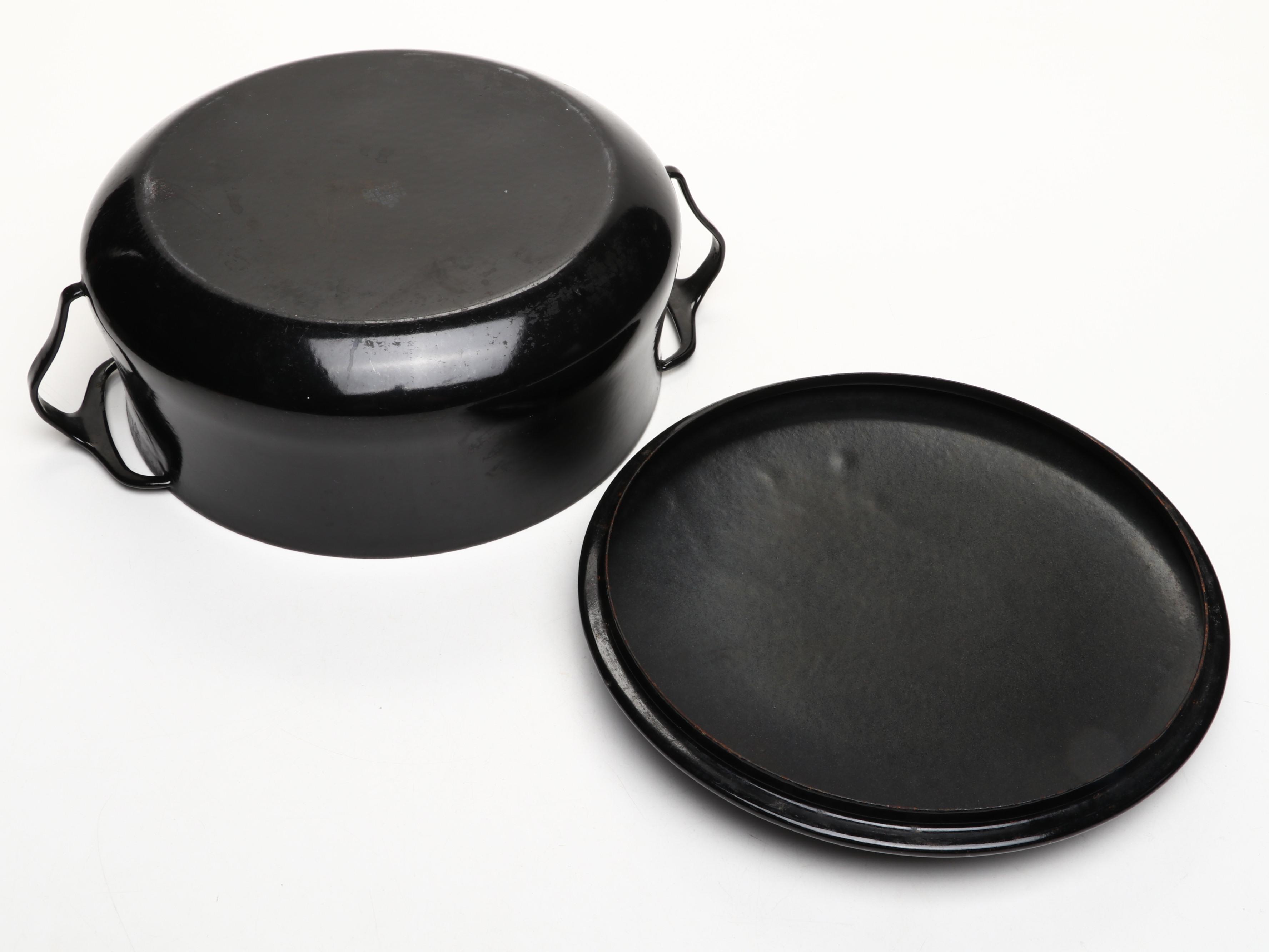 Set of Dansk Black Enamel Kobenstyle Cookware, 1970s