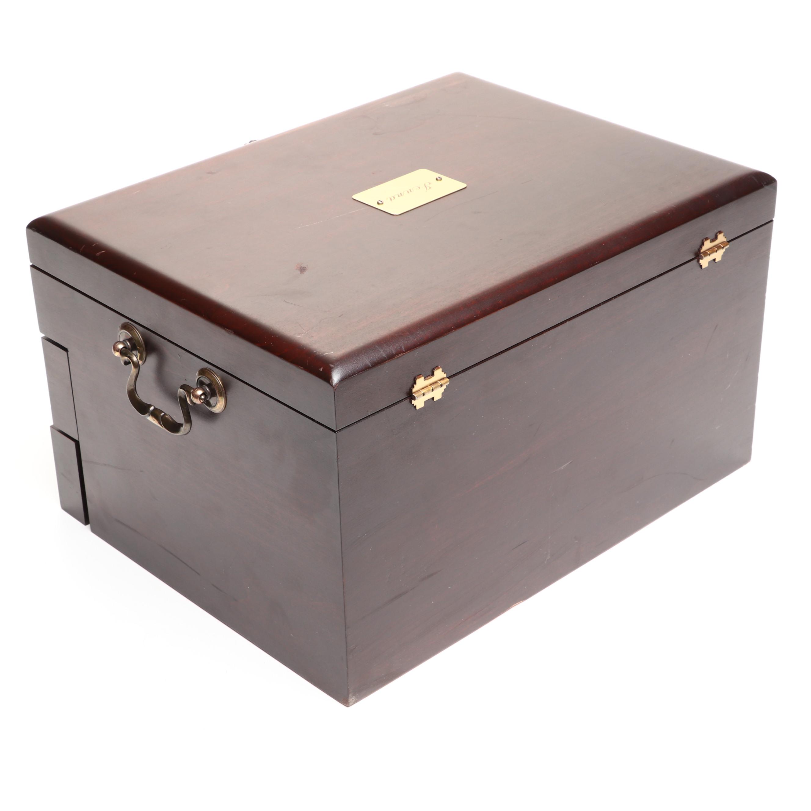 Reed & Barton Tarnish Resistant Hardwood Silverware Chest
