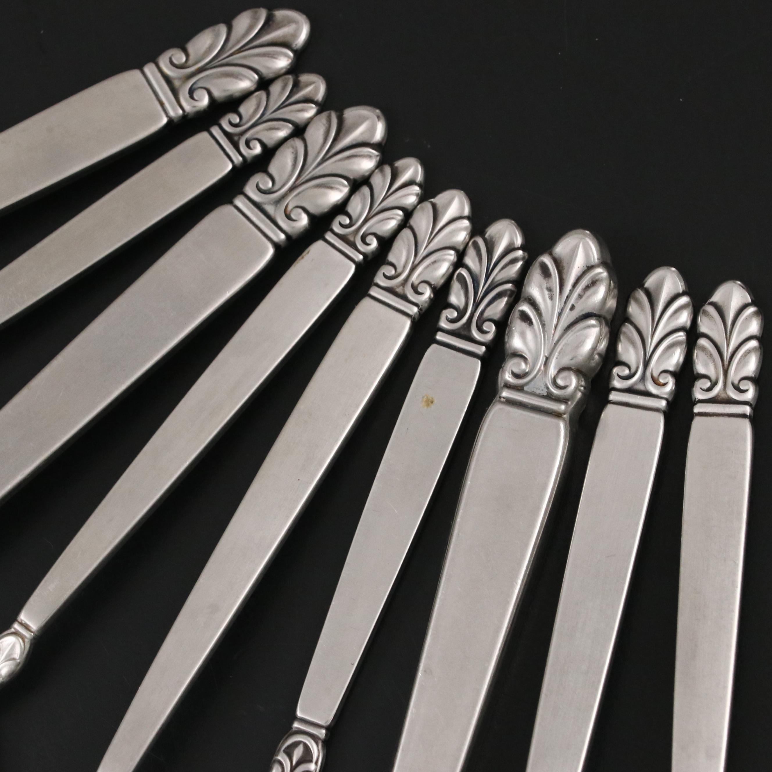 International Silver "Norse" Stainless Steel Flatware and Servers