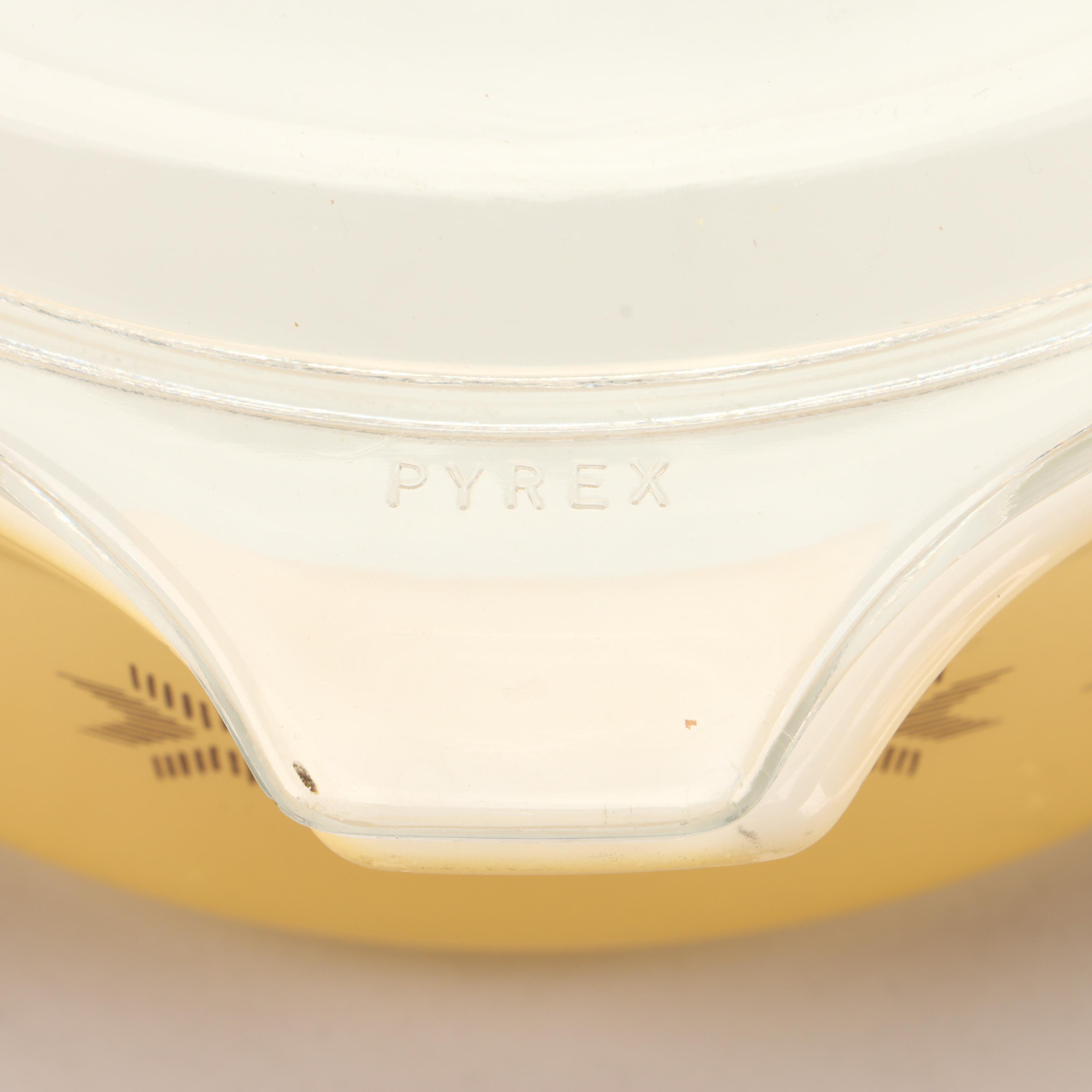 Pyrex "Gooseberry Pink" and Other Glass Bakeware, Mid-20th C.